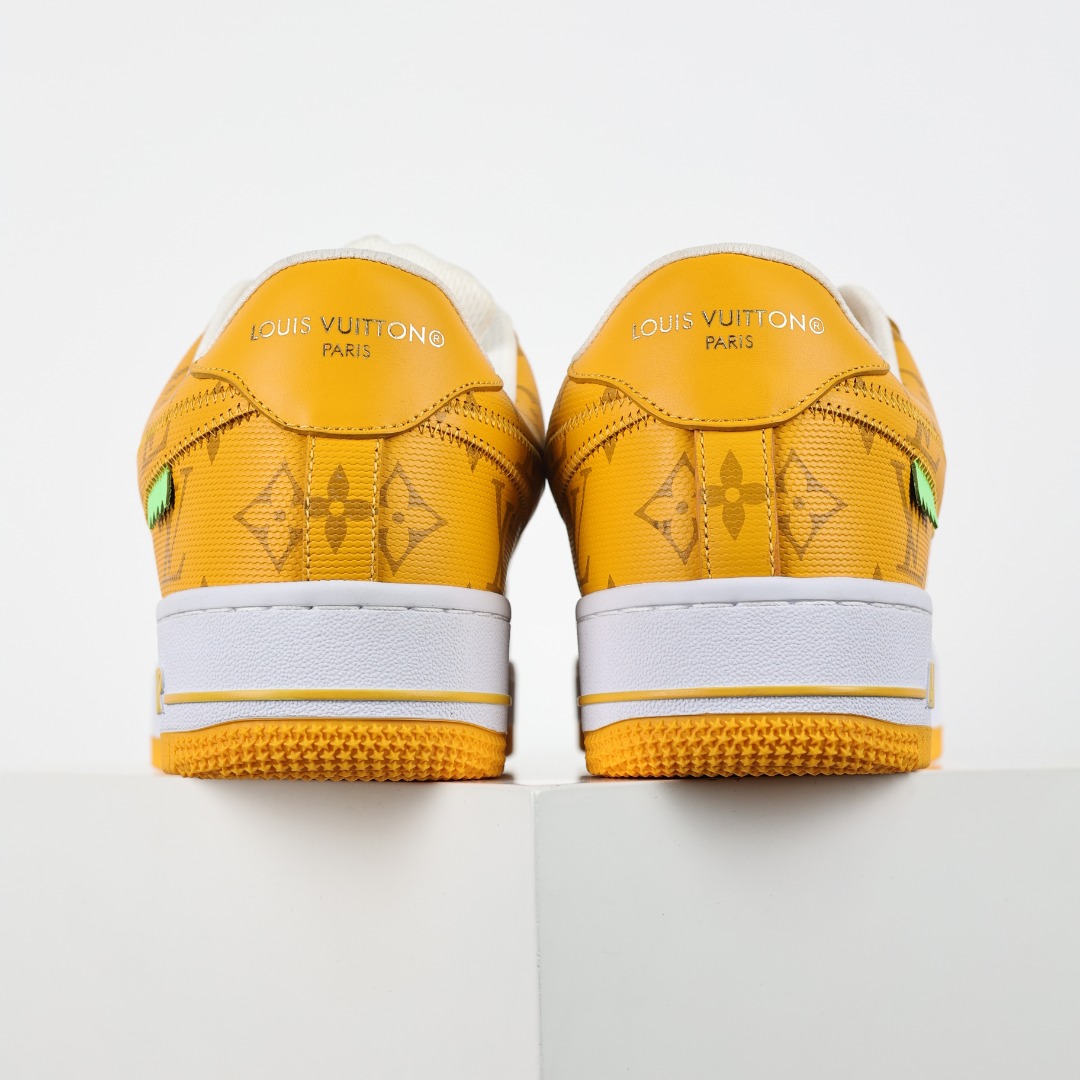 原盒版 帶配件 Louis Vuitton  Air Force 1 Low  LV 空军 低筒  休闲鞋 运动鞋 板鞋 男鞋 女鞋 白黄