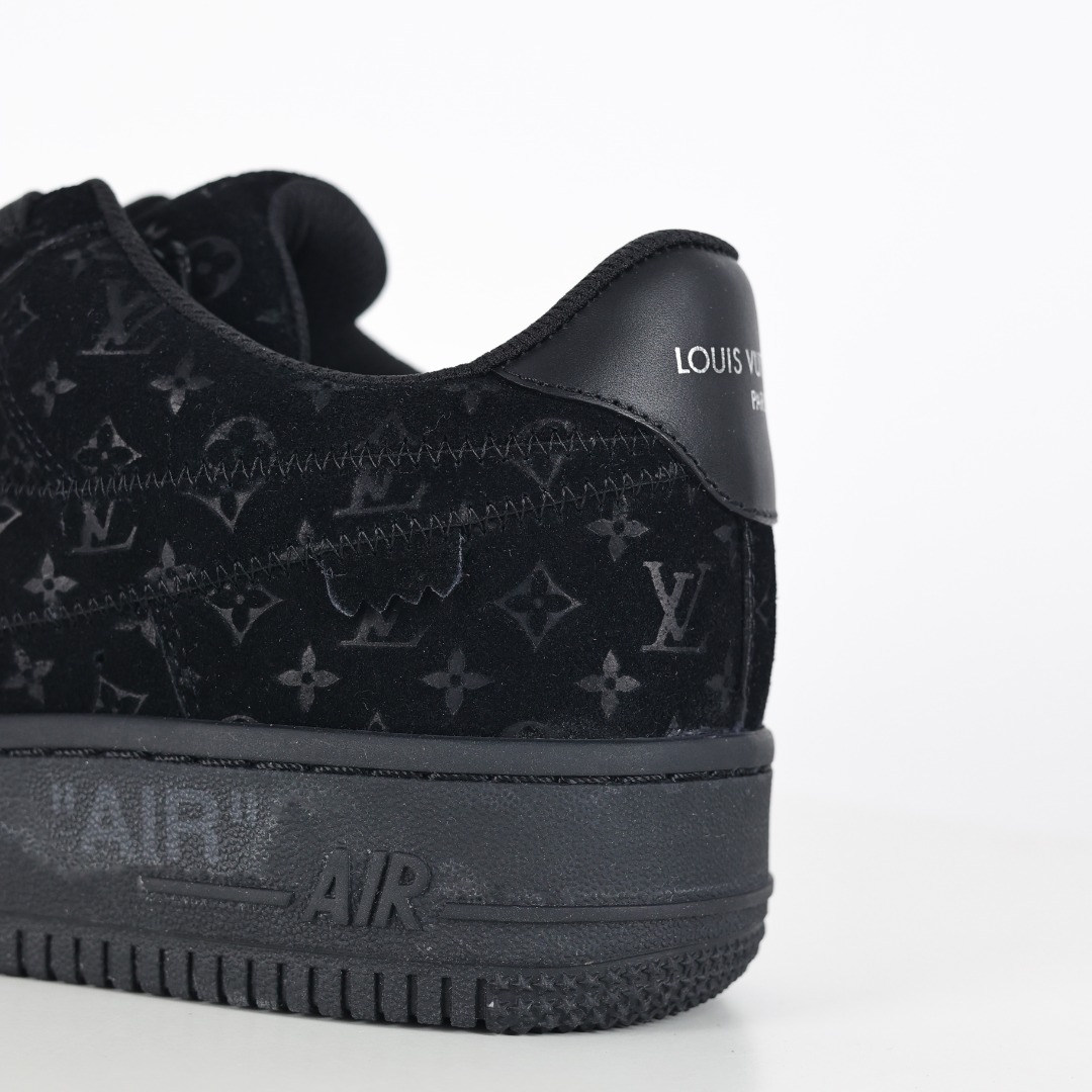 原盒版 帶配件 Louis Vuitton  Air Force 1 Low  LV 空军 低筒  休闲鞋 运动鞋 板鞋 男鞋 女鞋 黑色 1A9VD7