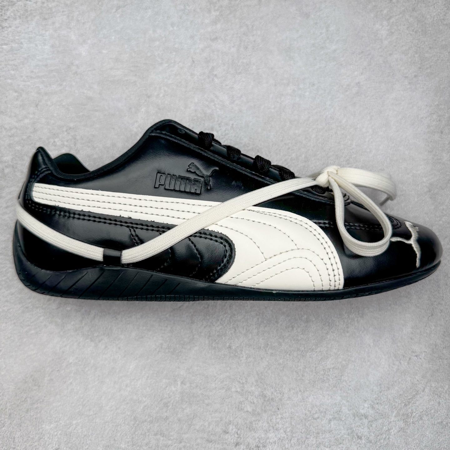 Rose Puma Speedcat  低筒 做旧 系带 二层绒面皮防滑耐磨 低筒 舒适时尚 赛车 跑步鞋 休闲鞋 波鞋 黑白 404391-01