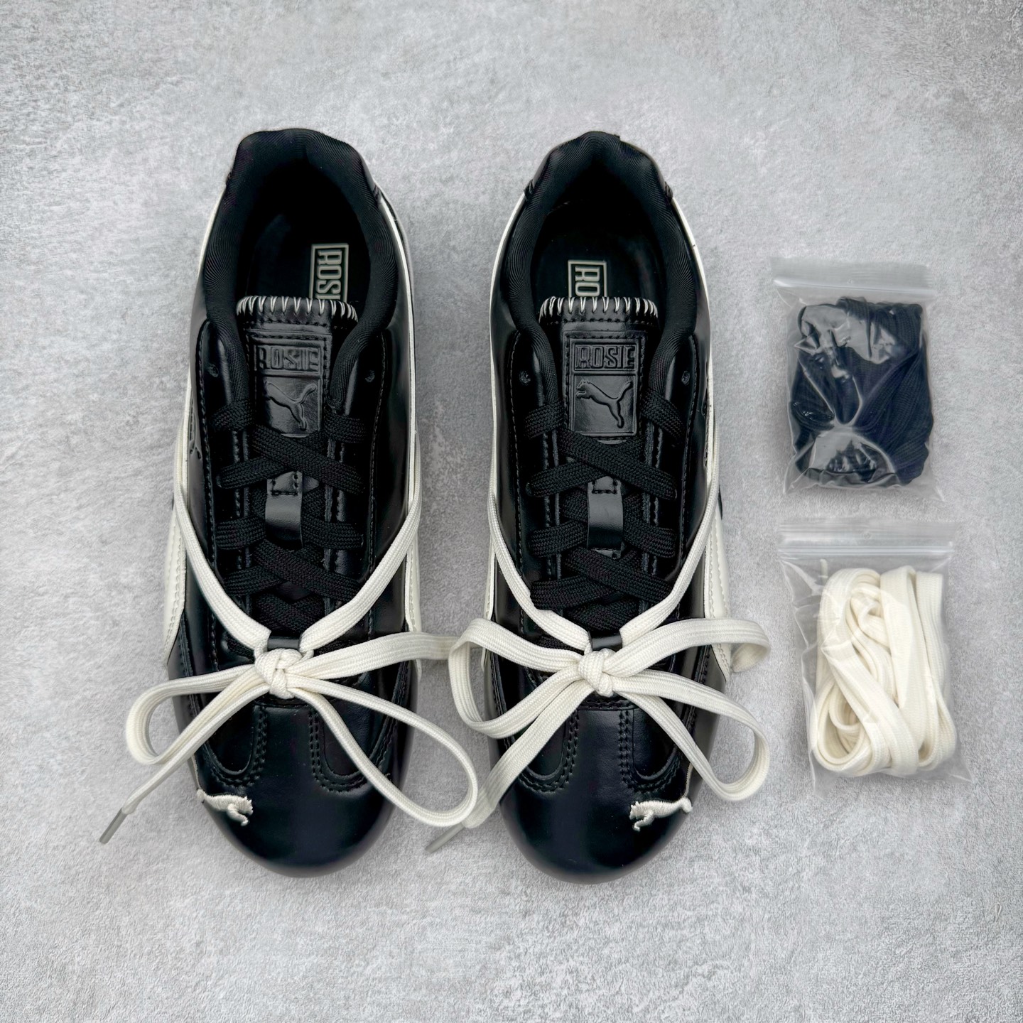 Rose Puma Speedcat  低筒 做旧 系带 二层绒面皮防滑耐磨 低筒 舒适时尚 赛车 跑步鞋 休闲鞋 波鞋 黑白 404391-01