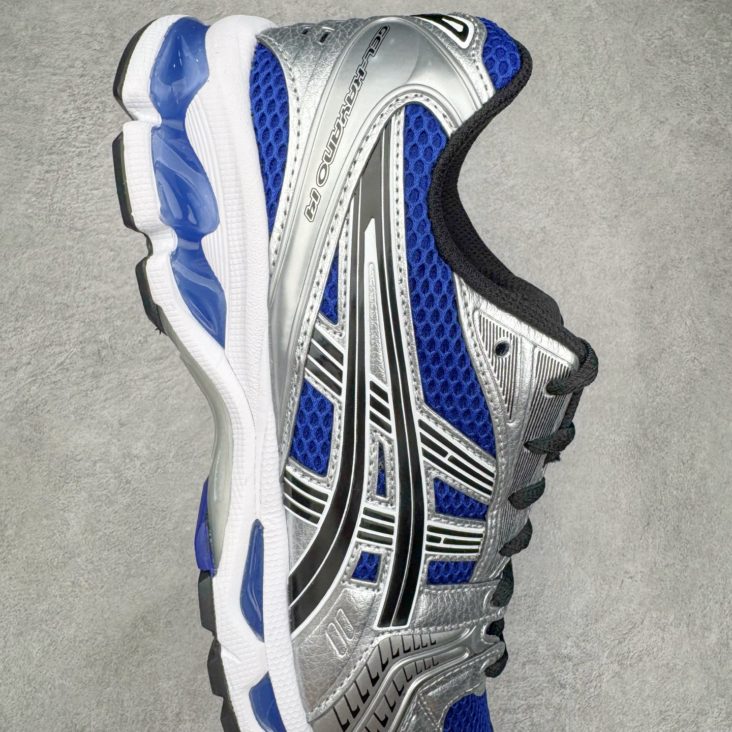 ASICS GEL-KAYANO K14 亚瑟士  低筒 减震 户外机能 运动鞋 跑步鞋  休闲鞋 板鞋 波鞋 男女同款 银蓝 1201A019-401