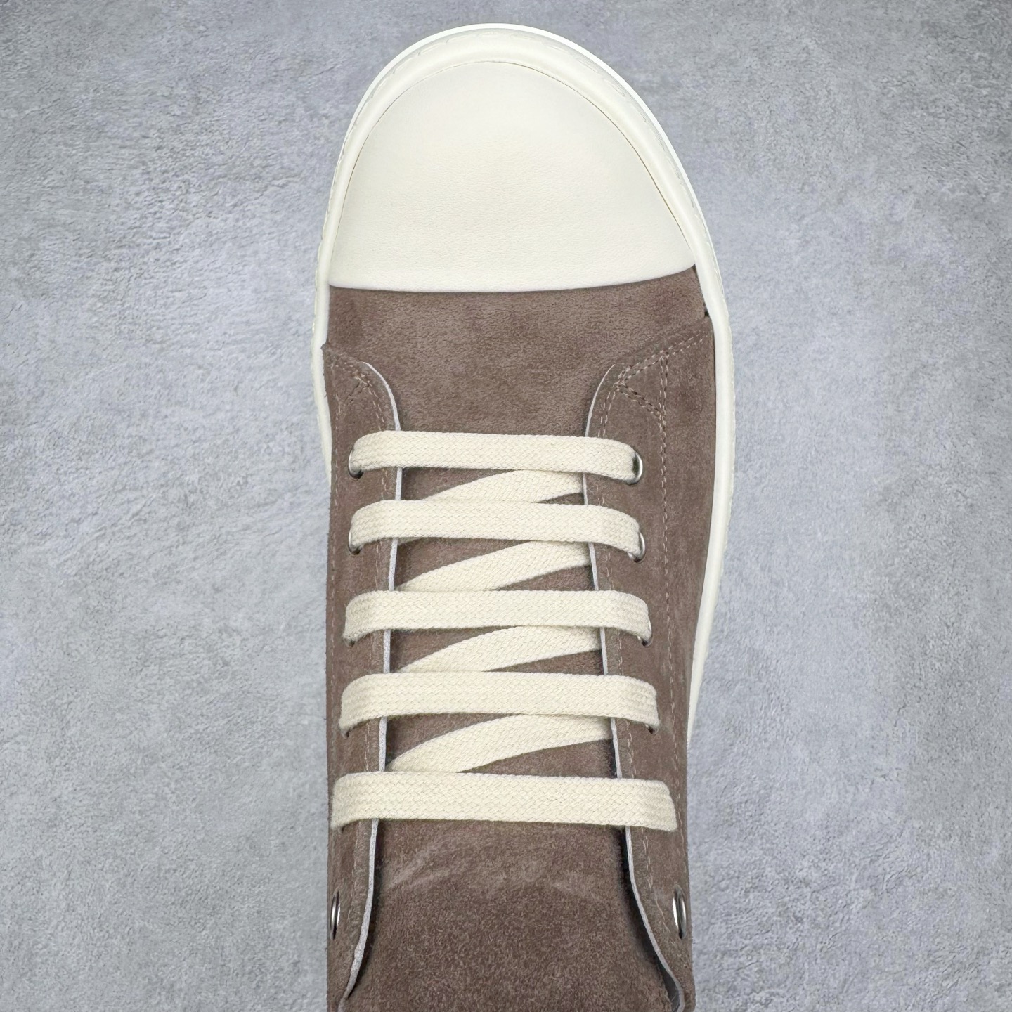 RICK OWENS DRKSHDW  RO 圆头 低筒  板鞋 休闲鞋 波鞋 男鞋 女鞋 麂皮 红棕色 DU01D1802SCF-5411