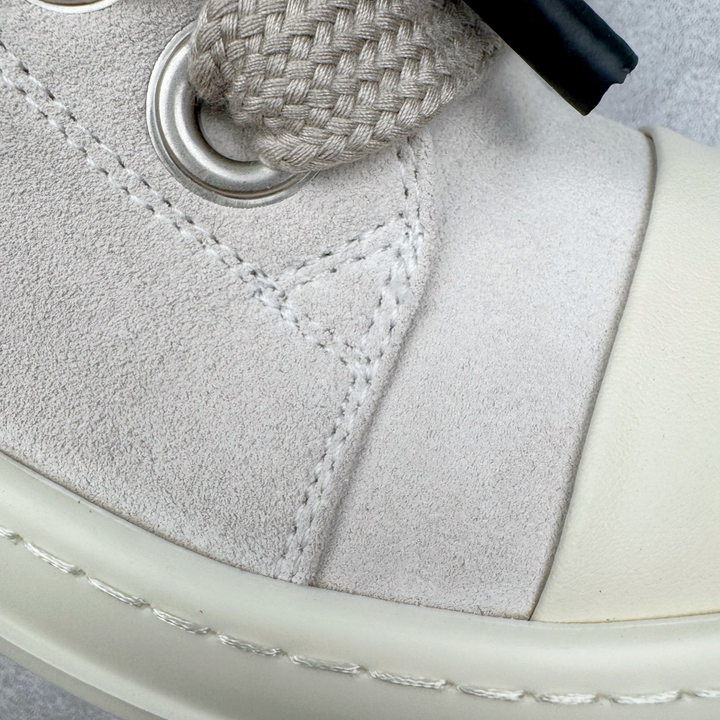 RICK OWENS DRKSHDW RO 五孔粗鞋带 圆头 低筒  板鞋 休闲鞋 波鞋 男鞋 女鞋 暗灰色 RP01E7883LVSW24-111