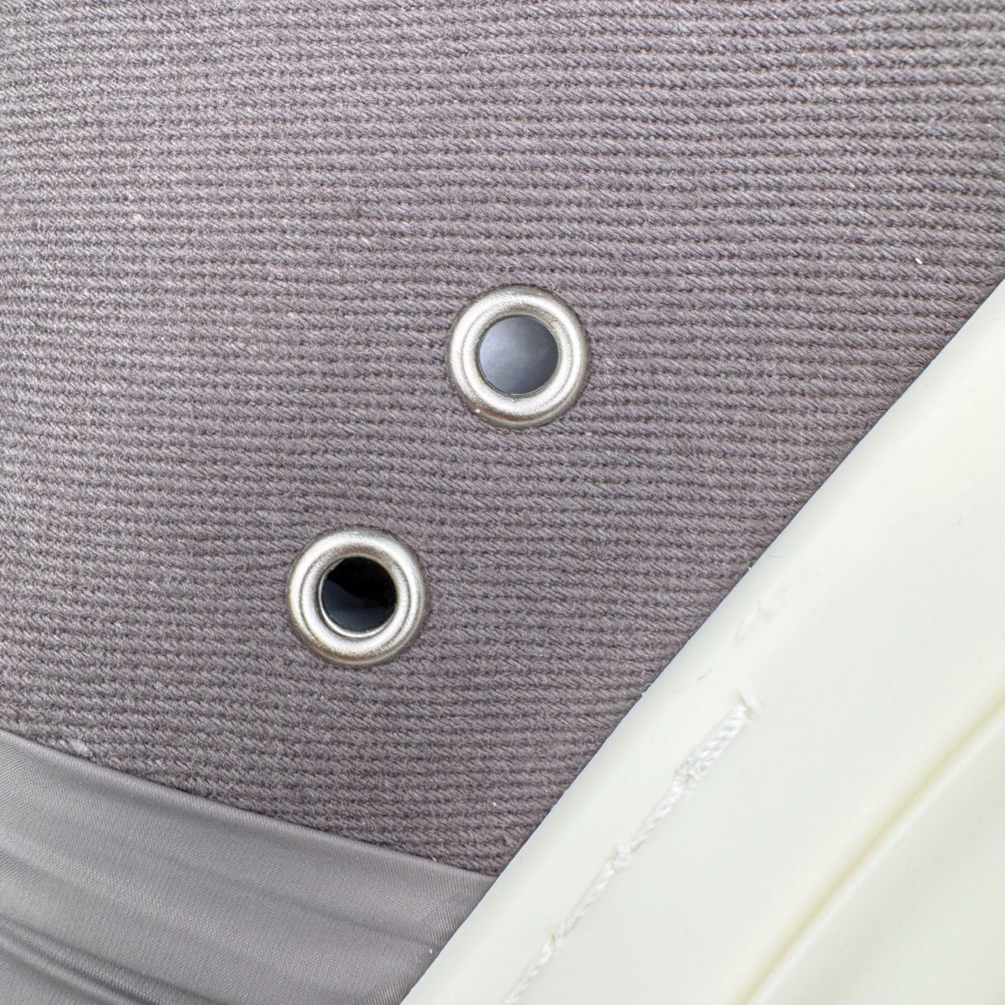 RICK OWENS DRKSHDW RO 拼接  圆头 低筒  板鞋 休闲鞋 波鞋 男鞋 女鞋 帆布 深灰色 DU01E3814DONP7-83411