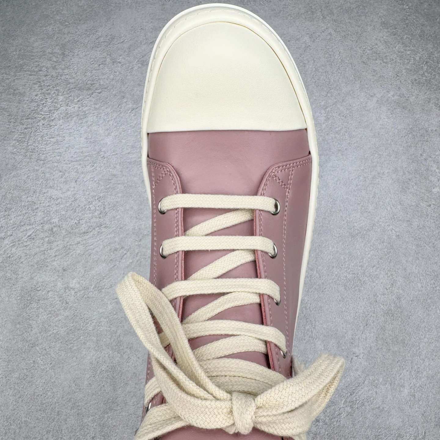 RICK OWENS DRKSHDW RO 圆头 高筒  板鞋 休闲鞋 波鞋 男鞋 女鞋 帆布 粉色 皮拉链 RU01D3890LCO-6311