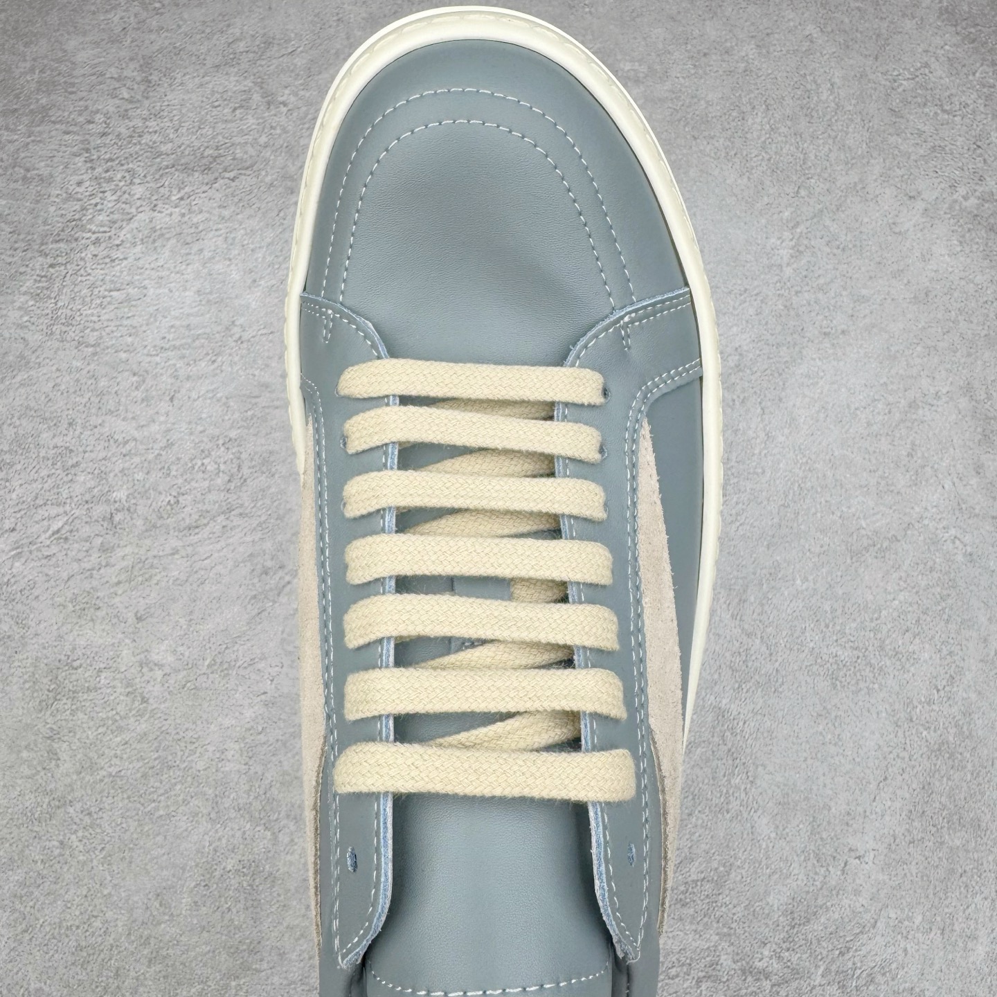 RICK OWENS DRKSHDW RO 圆头 低筒  板鞋 休闲鞋 波鞋 男鞋 女鞋 帆布 蓝色 皮质 RU02D6897LCOLVS-3611