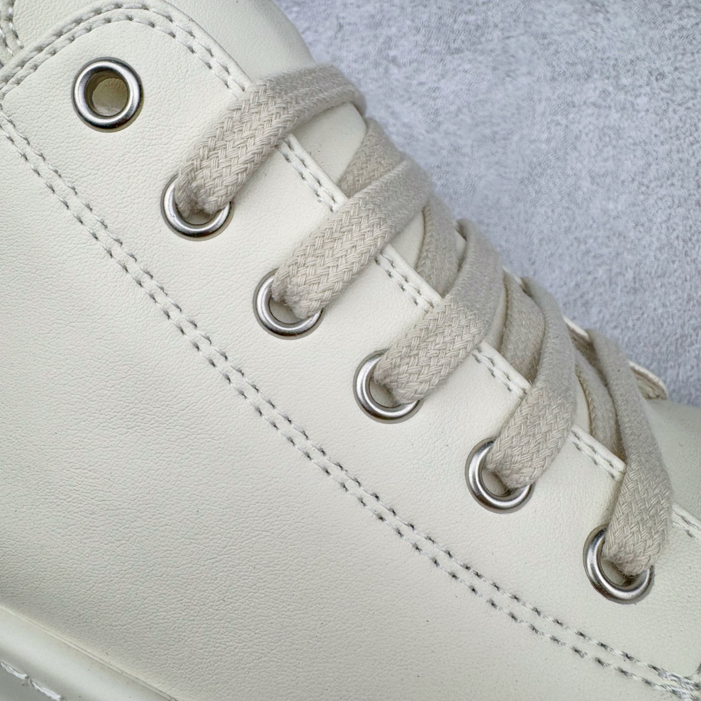 RICK OWENS DRKSHDW RO 圆头 低筒  板鞋 休闲鞋 波鞋 男鞋 女鞋 帆布 白色 皮质 RU01E5891LCO-1111