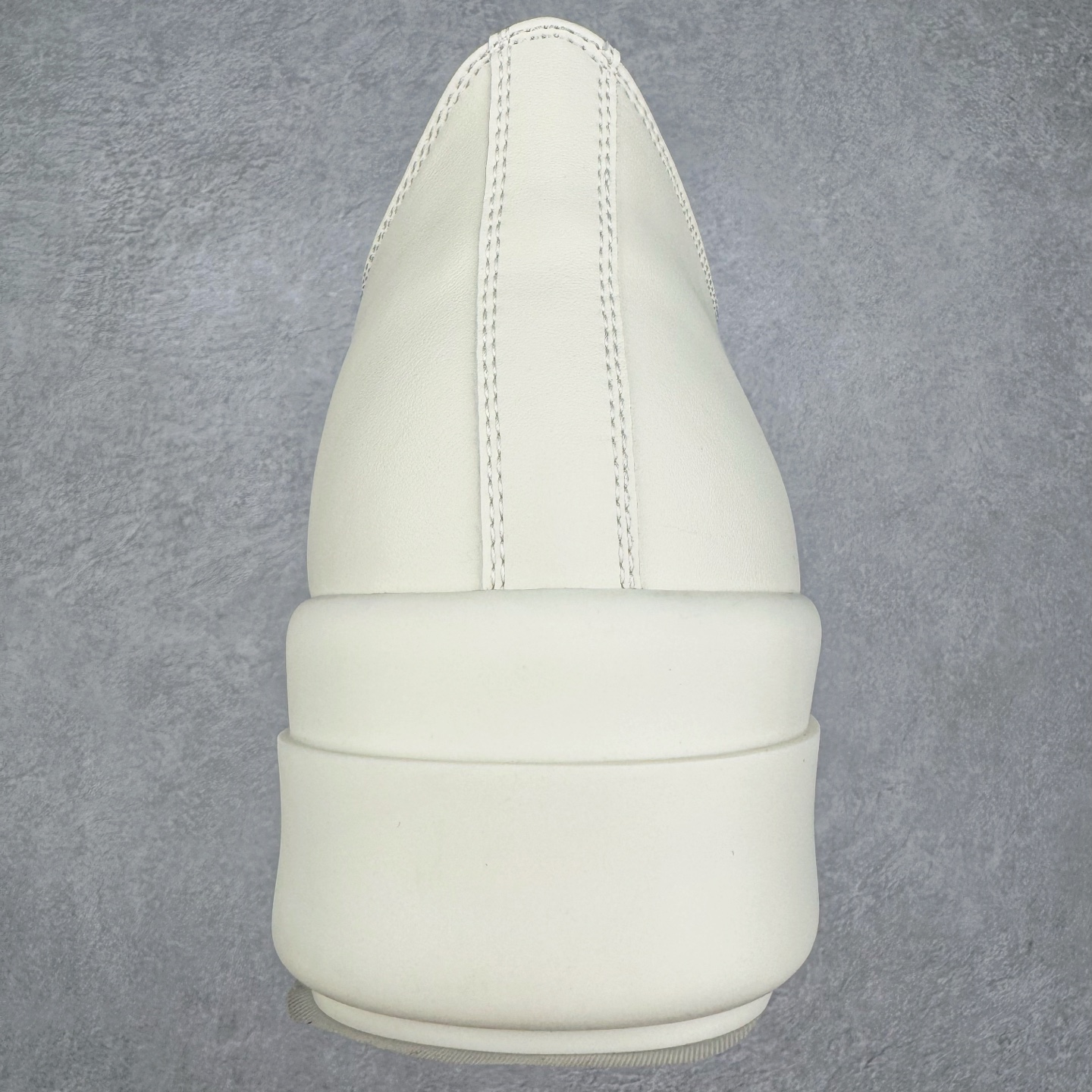 RICK OWENS DRKSHDW RO 圆头 低筒  板鞋 休闲鞋 波鞋 男鞋 女鞋 帆布 白色 皮质厚底 RP01E7876LCO-1111