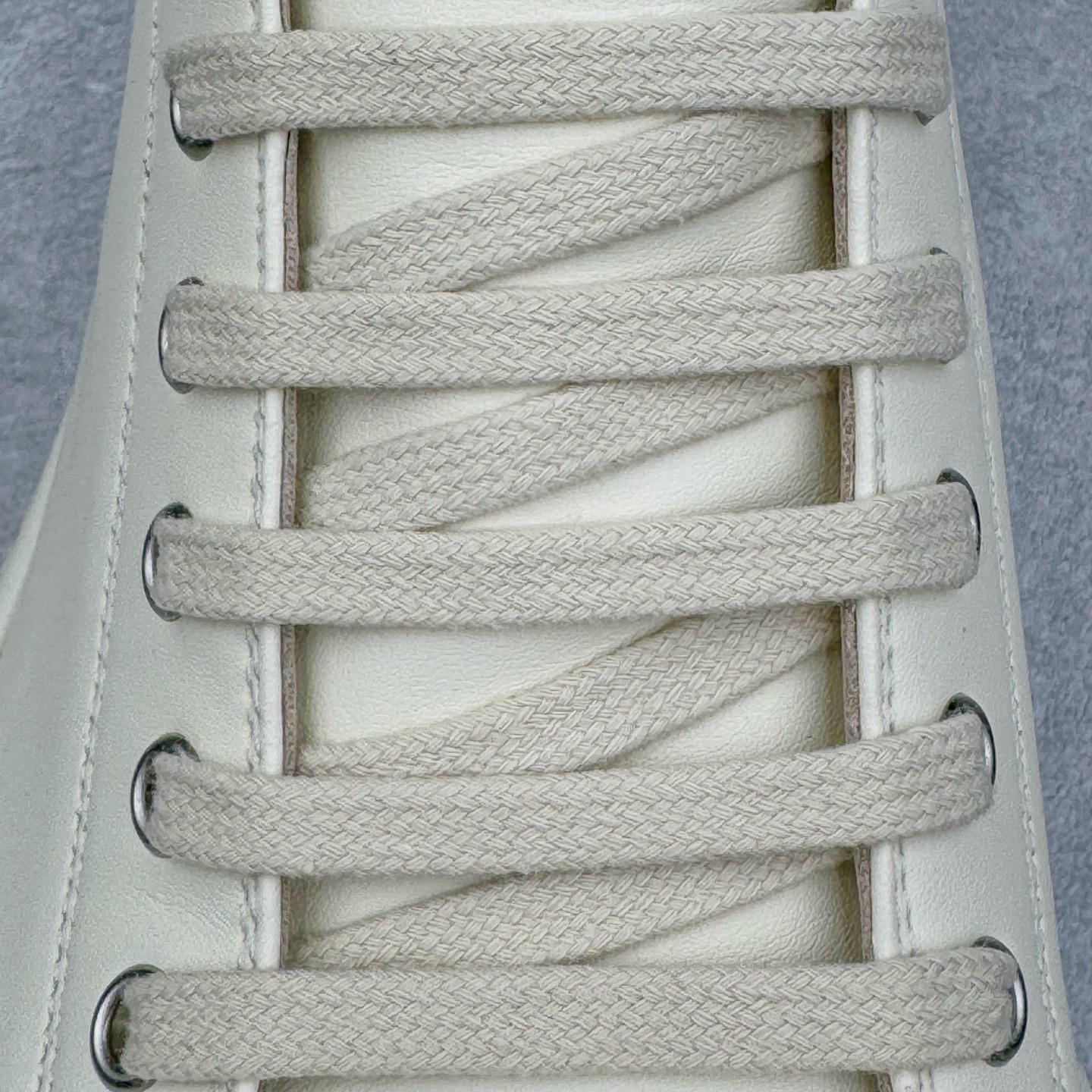 RICK OWENS DRKSHDW RO 圆头 低筒  板鞋 休闲鞋 波鞋 男鞋 女鞋 帆布 白色 皮质厚底 RP01E7876LCO-1111