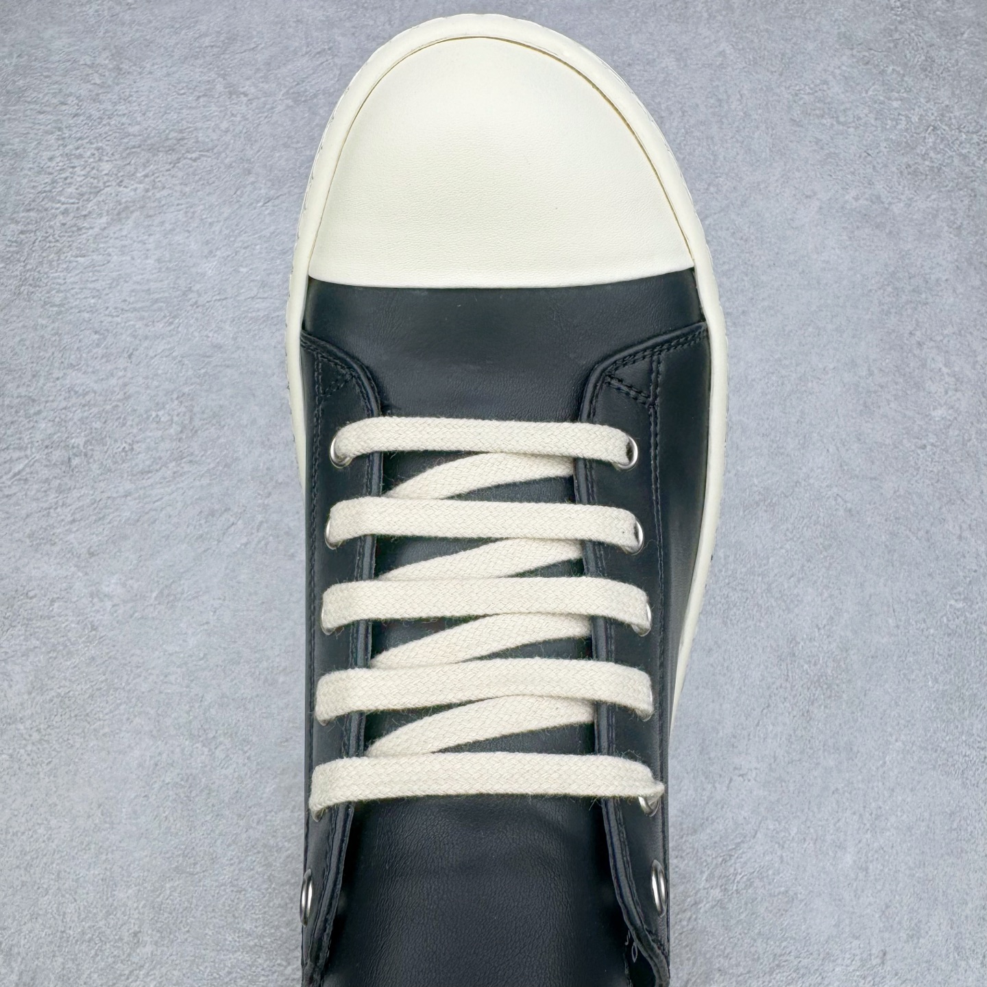 RICK OWENS DRKSHDW RO 圆头 低筒  板鞋 休闲鞋 波鞋 男鞋 女鞋 帆布 黑色 皮质厚底 RP01E7876LCO-911