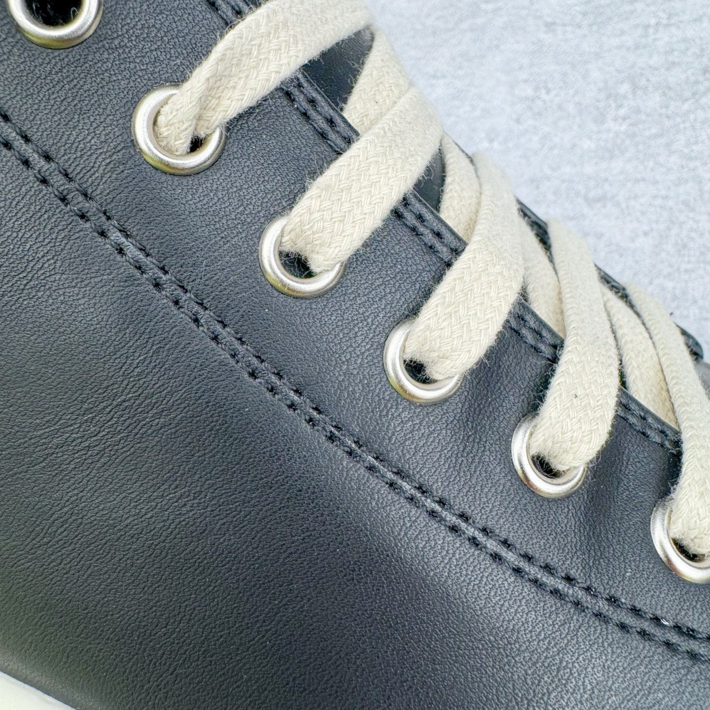 RICK OWENS DRKSHDW RO 圆头 低筒  板鞋 休闲鞋 波鞋 男鞋 女鞋 帆布 黑色 皮质厚底 RP01E7876LCO-911