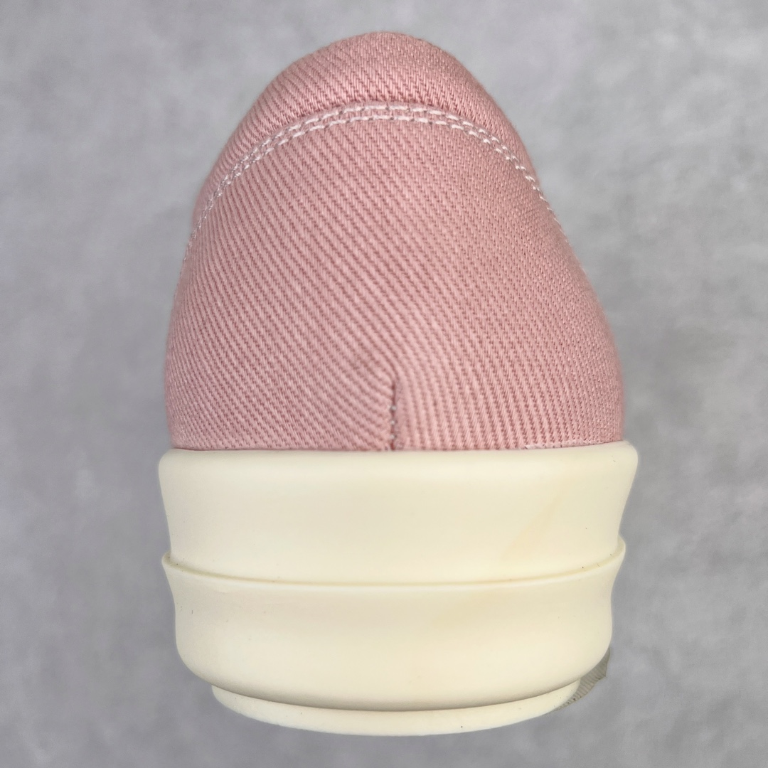 RICK OWENS DRKSHDW RO 圆头 低筒  板鞋 休闲鞋 波鞋 男鞋 女鞋 帆布 粉色 帆布 DU01C6803DQLVS-6381
