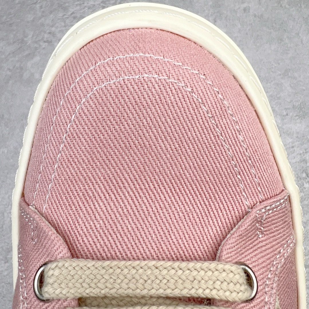 RICK OWENS DRKSHDW RO 圆头 低筒  板鞋 休闲鞋 波鞋 男鞋 女鞋 帆布 粉色 帆布 DU01C6803DQLVS-6381