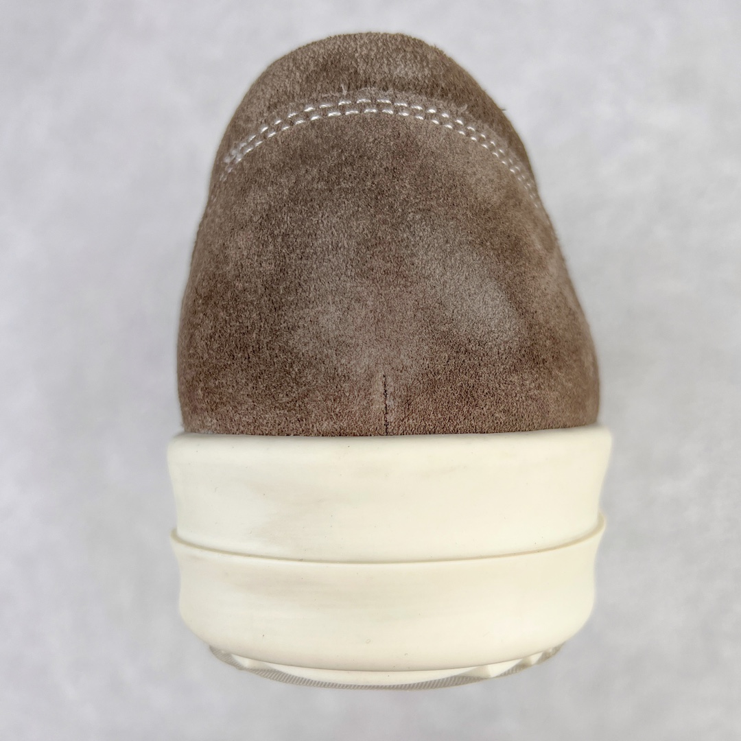 RICK OWENS DRKSHDW RO 圆头 低筒  板鞋 休闲鞋 波鞋 男鞋 女鞋 帆布  灰粽色 麂皮  RU02B2897LVSLPO-7811
