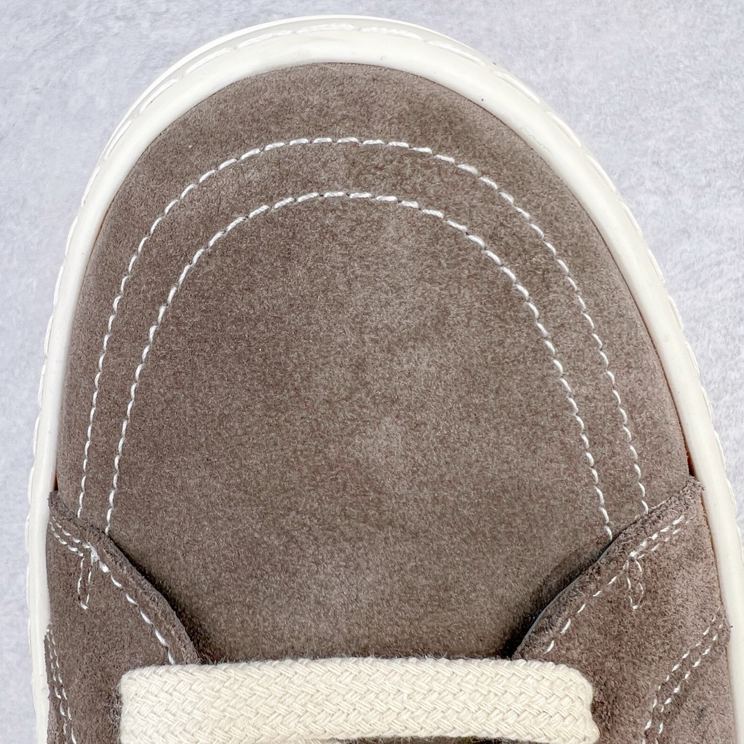 RICK OWENS DRKSHDW RO 圆头 低筒  板鞋 休闲鞋 波鞋 男鞋 女鞋 帆布  灰粽色 麂皮  RU02B2897LVSLPO-7811