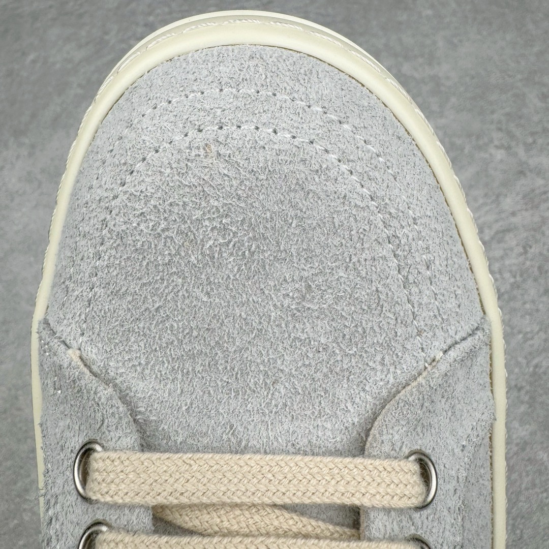 RICK OWENS DRKSHDW RO 圆头 低筒  板鞋 休闲鞋 波鞋 男鞋 女鞋 帆布  灰黑色 麂皮   DS02C5803SHA-6191