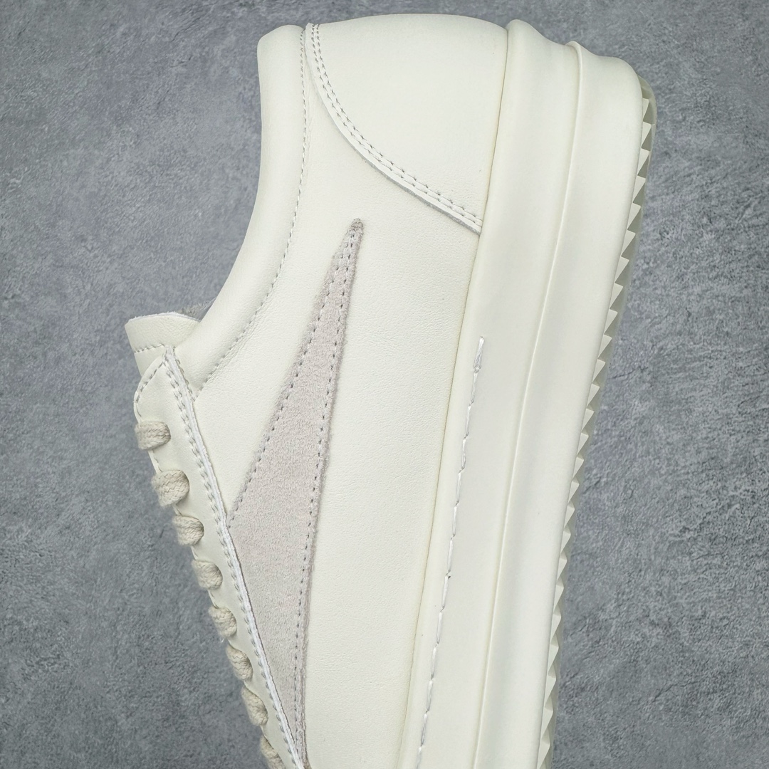 RICK OWENS DRKSHDW RO 圆头 低筒  板鞋 休闲鞋 波鞋 男鞋 女鞋 帆布  白色 牛皮 RU01D3897LCOLVS-1111