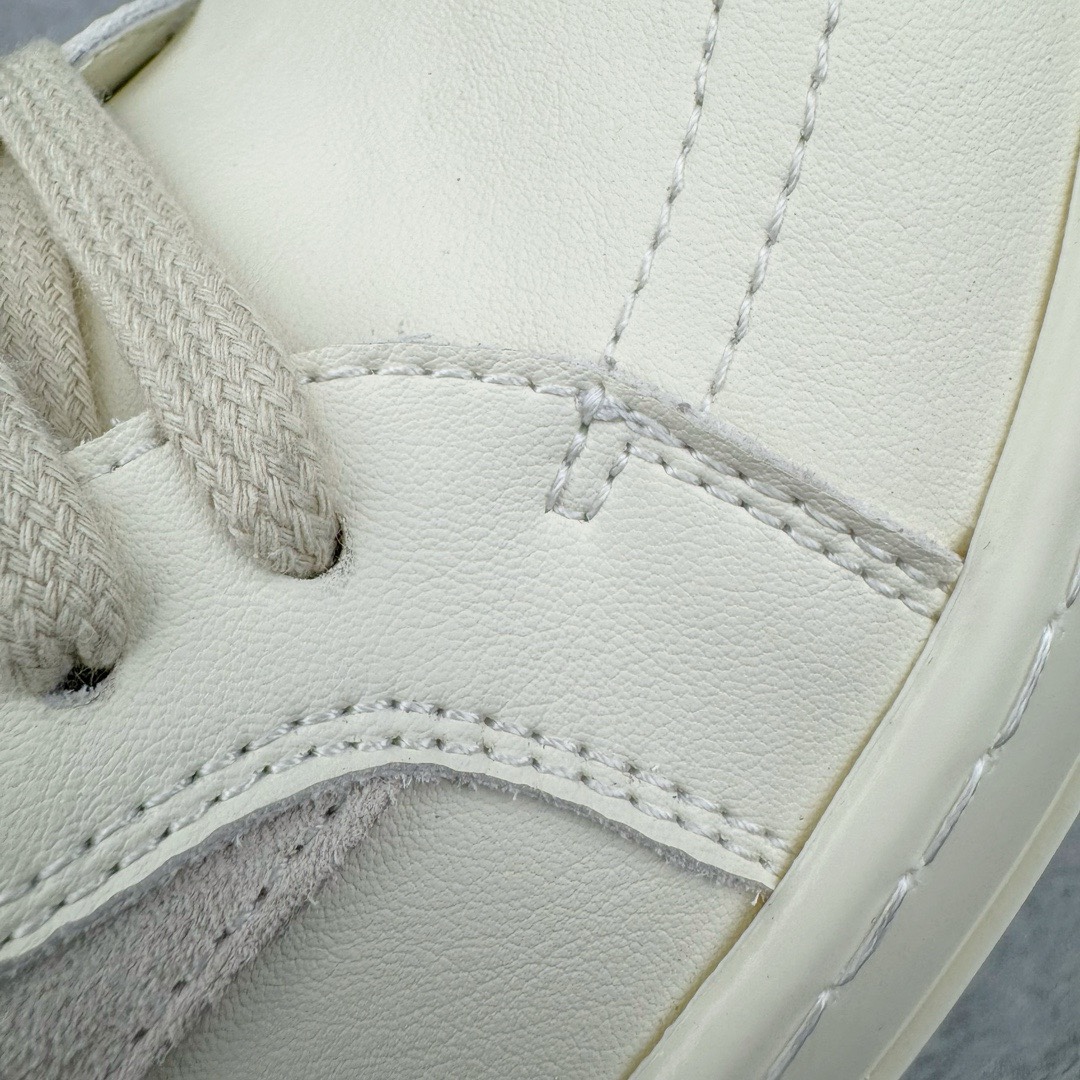 RICK OWENS DRKSHDW RO 圆头 低筒  板鞋 休闲鞋 波鞋 男鞋 女鞋 帆布  白色 牛皮 RU01D3897LCOLVS-1111