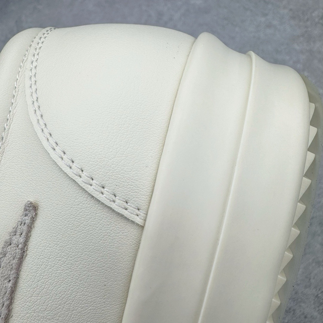 RICK OWENS DRKSHDW RO 圆头 低筒  板鞋 休闲鞋 波鞋 男鞋 女鞋 帆布  白色 牛皮 RU01D3897LCOLVS-1111