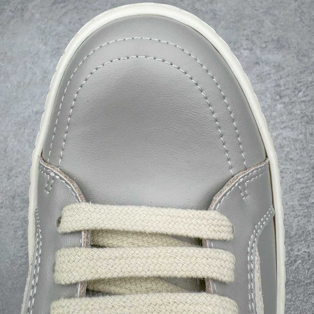 RICK OWENS DRKSHDW RO 圆头 低筒  板鞋 休闲鞋 波鞋 男鞋 女鞋 帆布  灰色 牛皮  RU02E1897LCOLVS0611