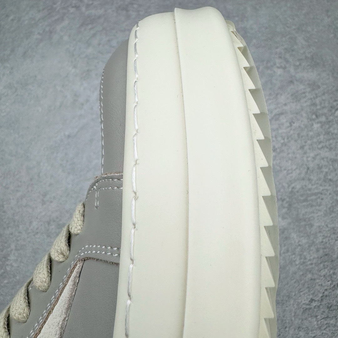 RICK OWENS DRKSHDW RO 圆头 低筒  板鞋 休闲鞋 波鞋 男鞋 女鞋 帆布  灰色 牛皮  RU02E1897LCOLVS0611