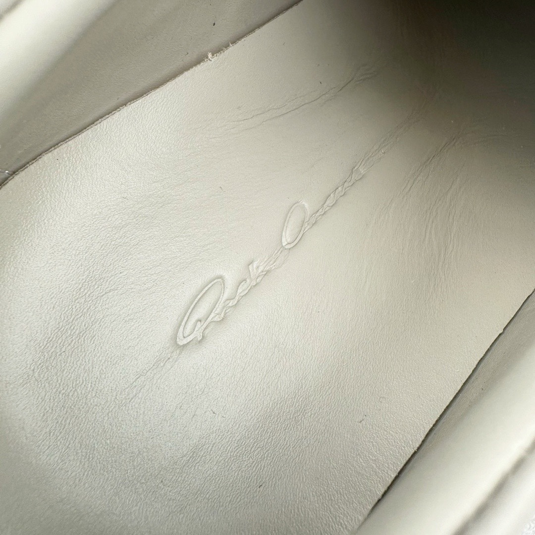 RICK OWENS DRKSHDW RO 圆头 低筒  板鞋 休闲鞋 波鞋 男鞋 女鞋 帆布  灰色 牛皮  RU02E1897LCOLVS0611