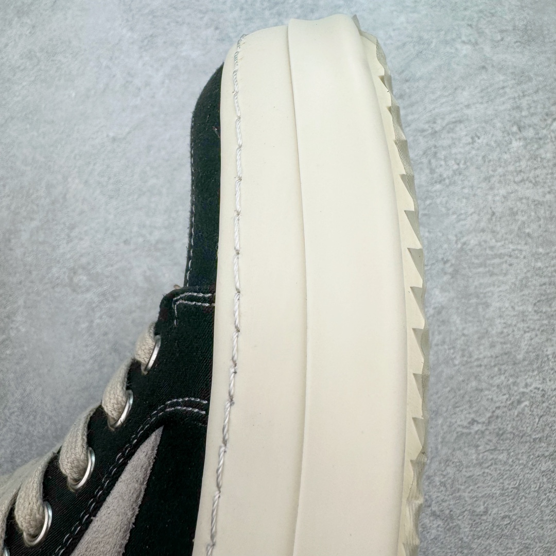 RICK OWENS DRKSHDW RO 圆头 高筒  板鞋 休闲鞋 波鞋 男鞋 女鞋 帆布 黑色 麂皮  DU01D1810NDKLVS-911