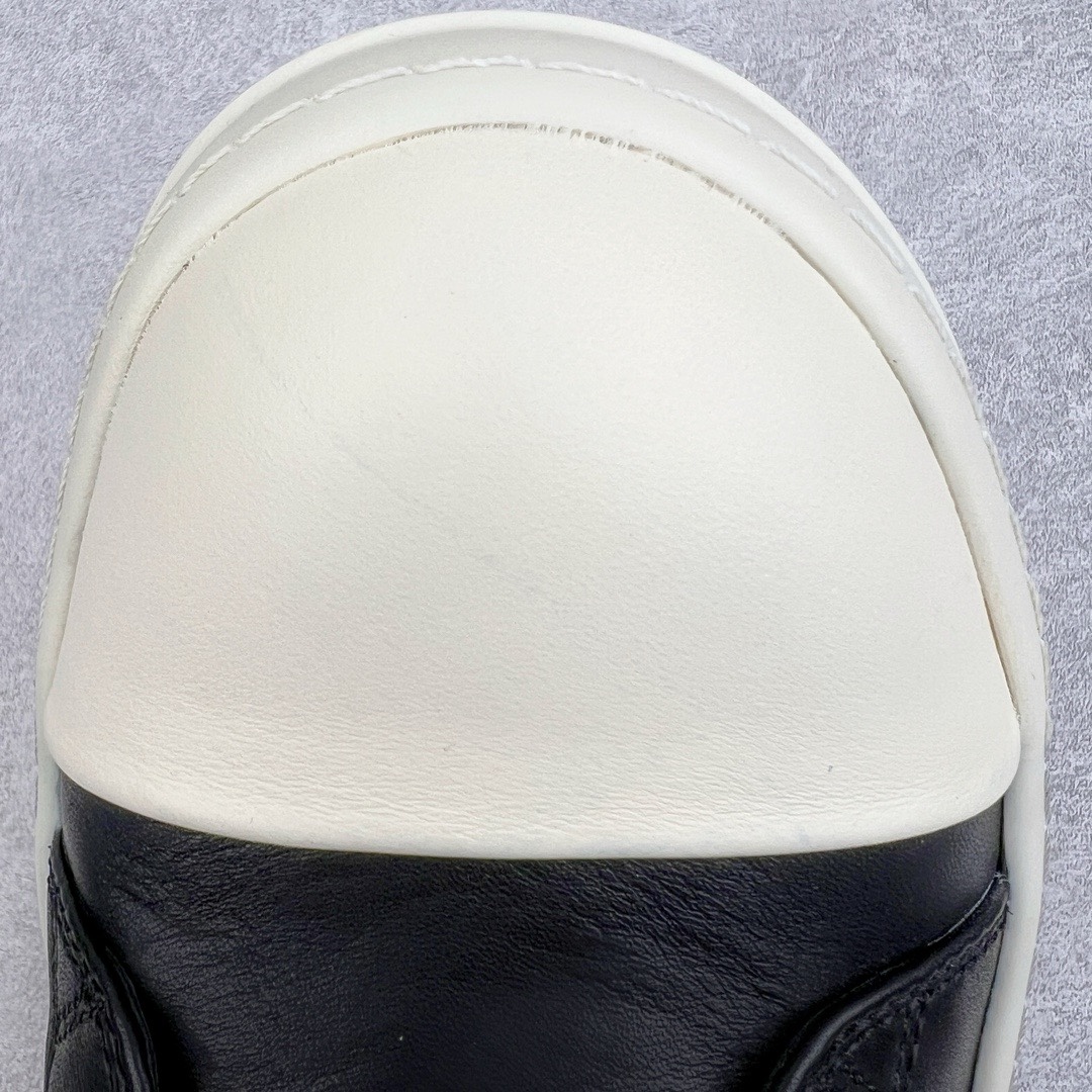RICK OWENS DRKSHDW RO 圆头 高筒  板鞋 休闲鞋 波鞋 男鞋 女鞋 帆布 黑色 牛皮拉链 RU02E1890LCO-911