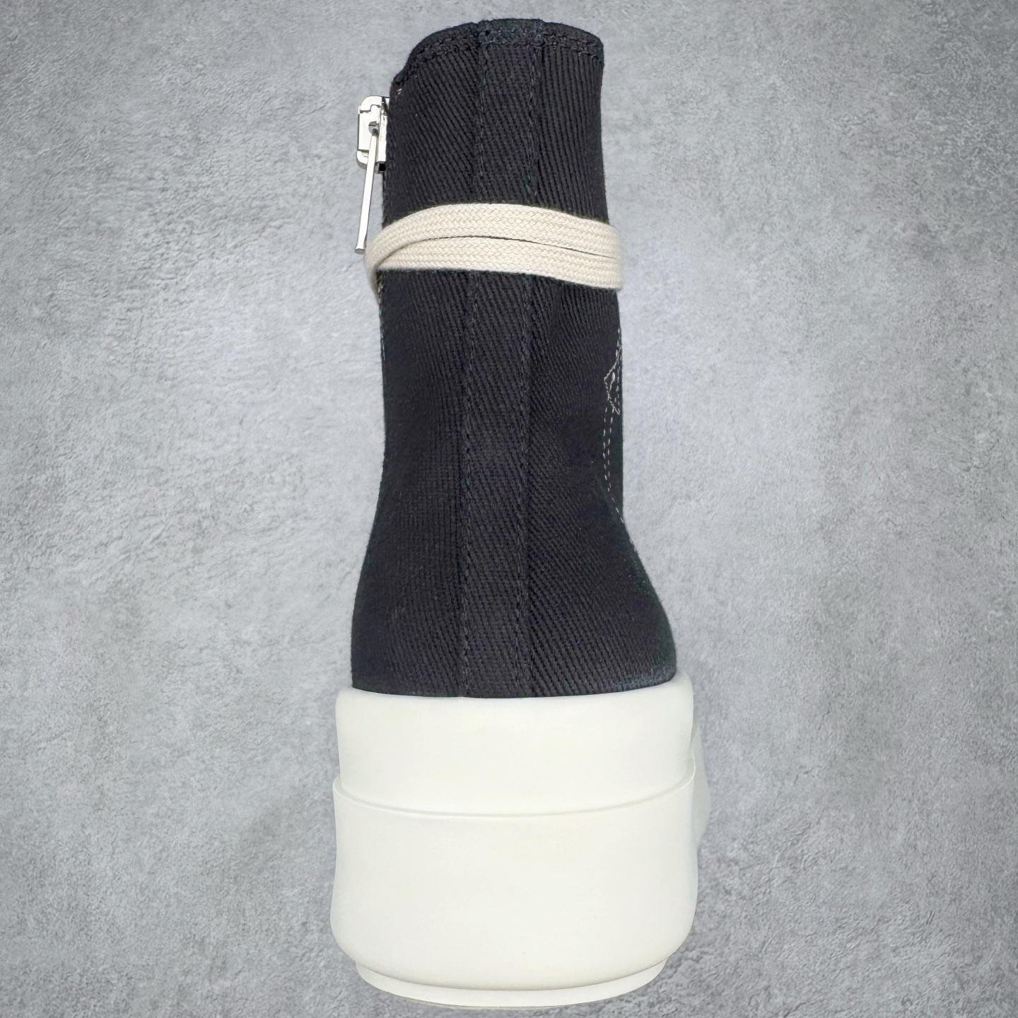 厚底 RICK OWENS DRKSHDW RO 圆头 高筒  板鞋 休闲鞋 波鞋 男鞋 女鞋 帆布 黑色 帆布 DU02D2831DOEM9-9811