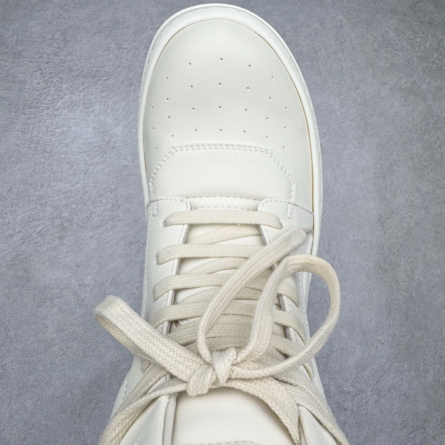 生胶底 RICK OWENS DRKSHDW RO 圆头 高筒  板鞋 休闲鞋 波鞋 男鞋 女鞋 帆布 白色 皮倒三角 RU02E1801LCO-111