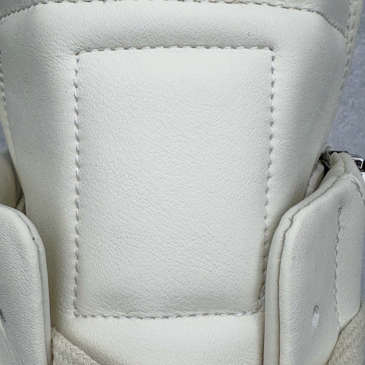 生胶底 RICK OWENS DRKSHDW RO 圆头 高筒  板鞋 休闲鞋 波鞋 男鞋 女鞋 帆布 白色 皮倒三角 RU02E1801LCO-111