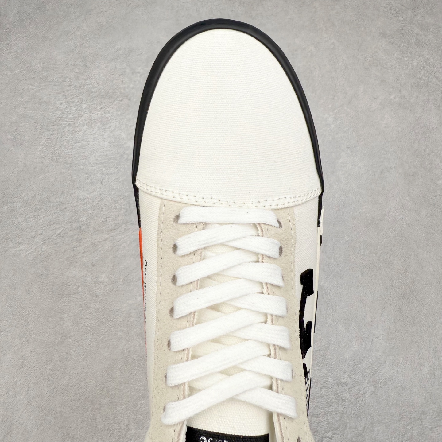 OFF-WHITE ulcanized 织物 低筒 系带圆头 时尚板鞋 男款 女款 黑白OMIA085S22LEA0010146