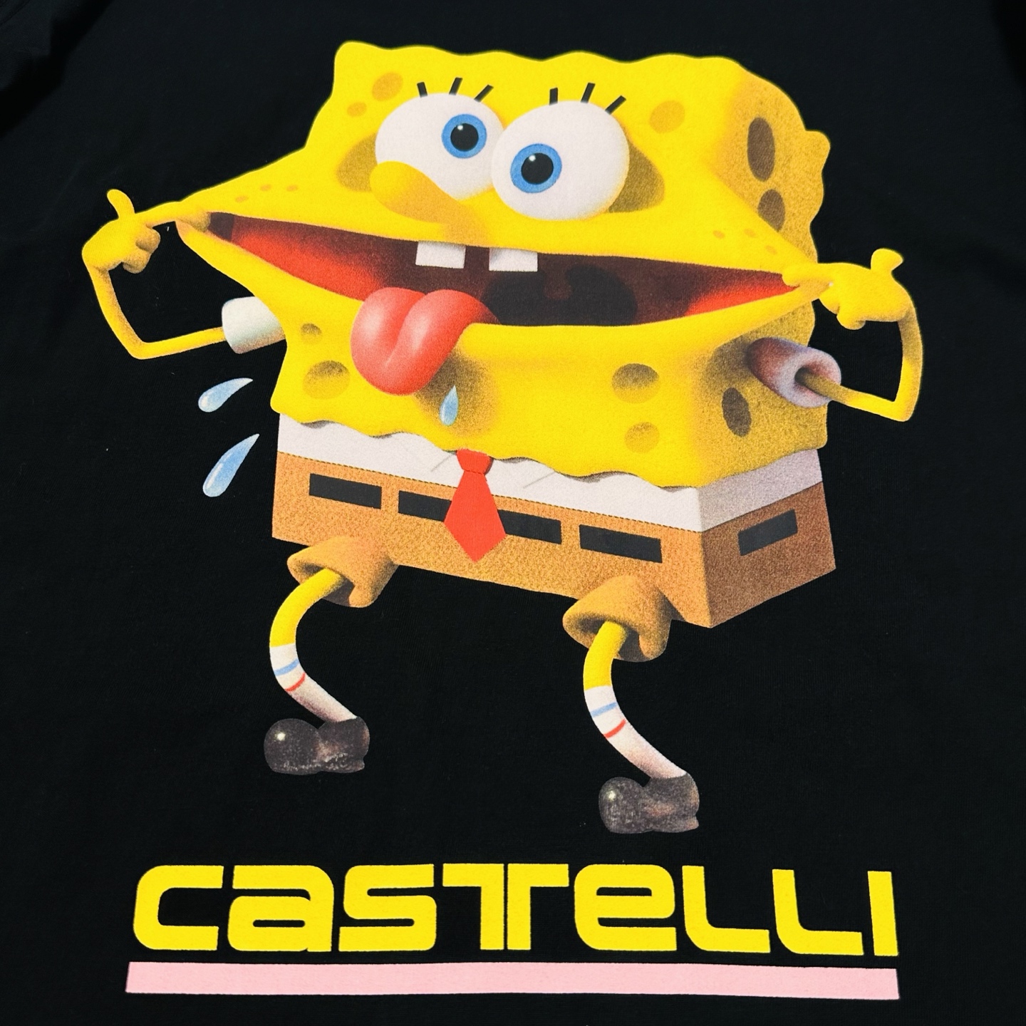 Supreme 海绵宝宝 联名款 SS25 WEEK11 Racing L/S Tee 图案舒适套头长袖美式潮流毛衣  男女同款 SUP-SS25-250