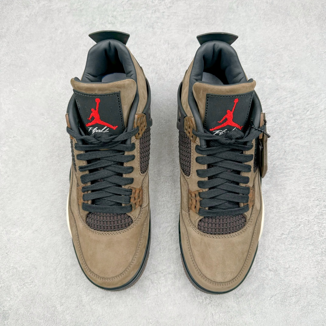 Travis Scott Air Jordan AJ4   低筒 男鞋  女鞋 耐磨透气 籃球鞋 板鞋 波鞋B0 棕色AJ4-766302 