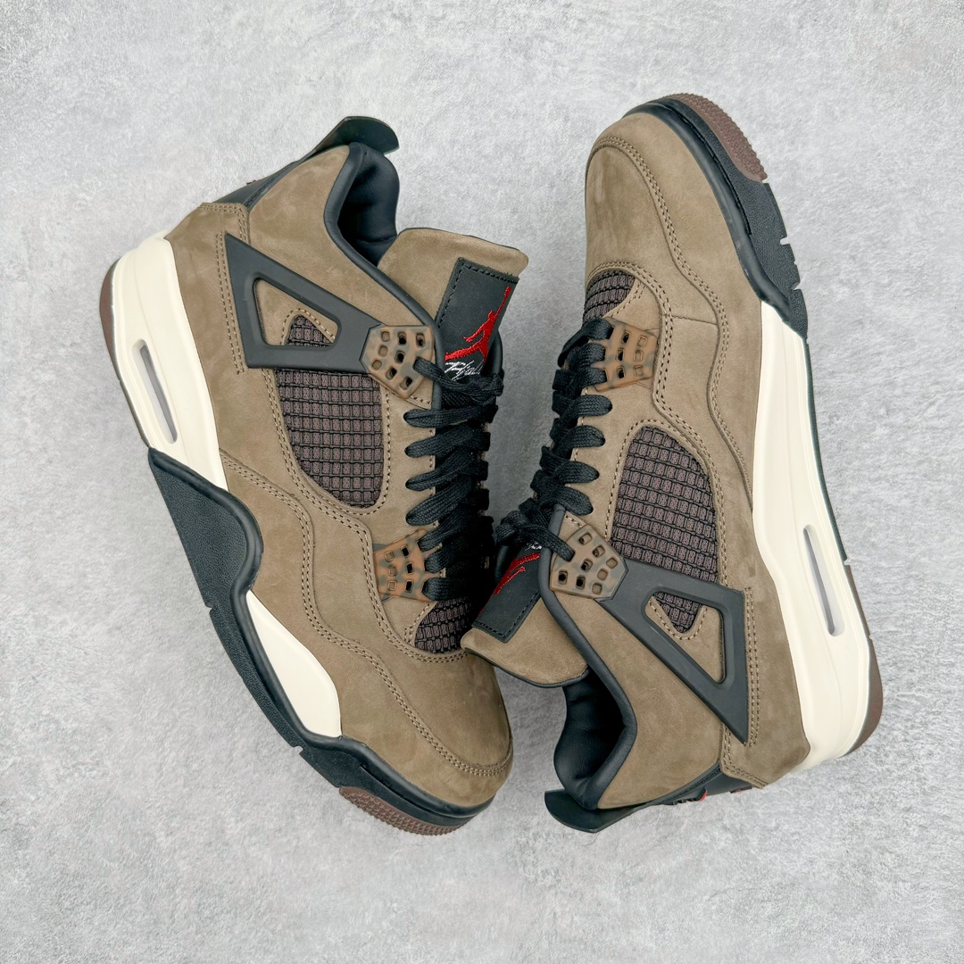Travis Scott Air Jordan AJ4   低筒 男鞋  女鞋 耐磨透气 籃球鞋 板鞋 波鞋B0 棕色AJ4-766302 