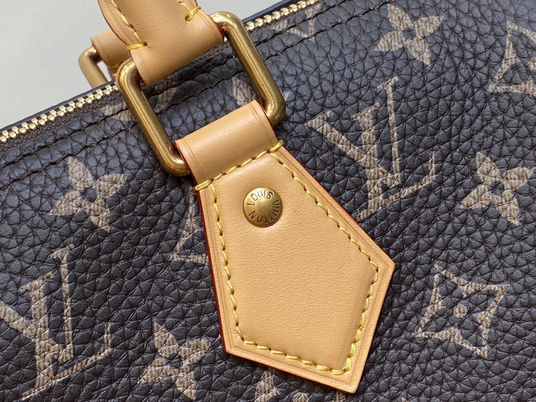 LOUIS VUITTON 路易威登 LV Speedy 25 可拆卸肩带 LV牛皮革 斜挎包 单肩包 双肩包 水桶 手提包 棕色 M24443