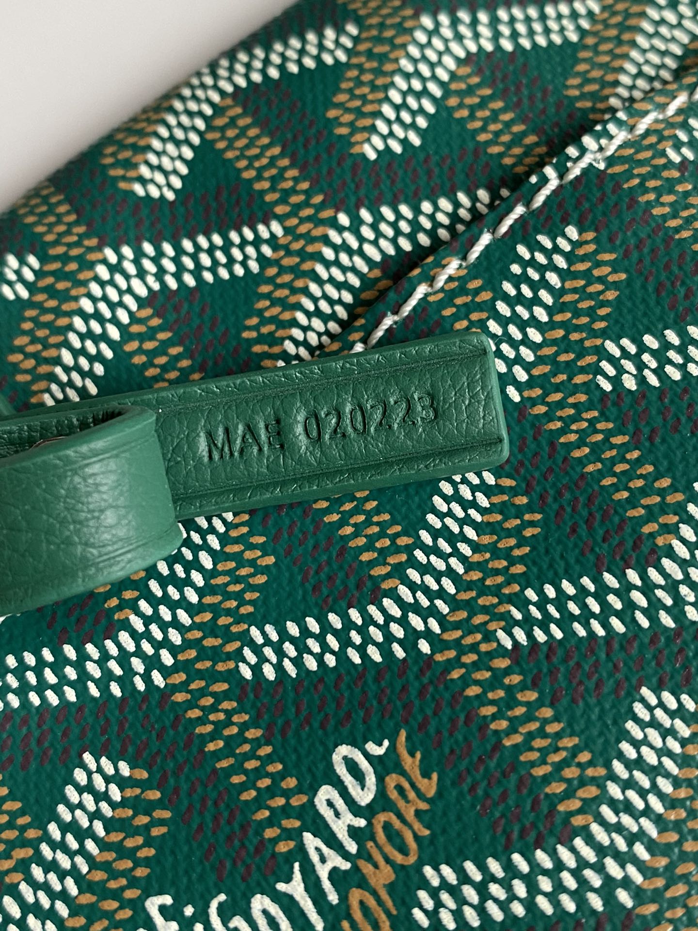  戈雅 GOYARD Bohème Hobo Y字老花满印抗压皮革手柄 帆布拼牛皮 腋下包子母包 单肩手提包 女款 