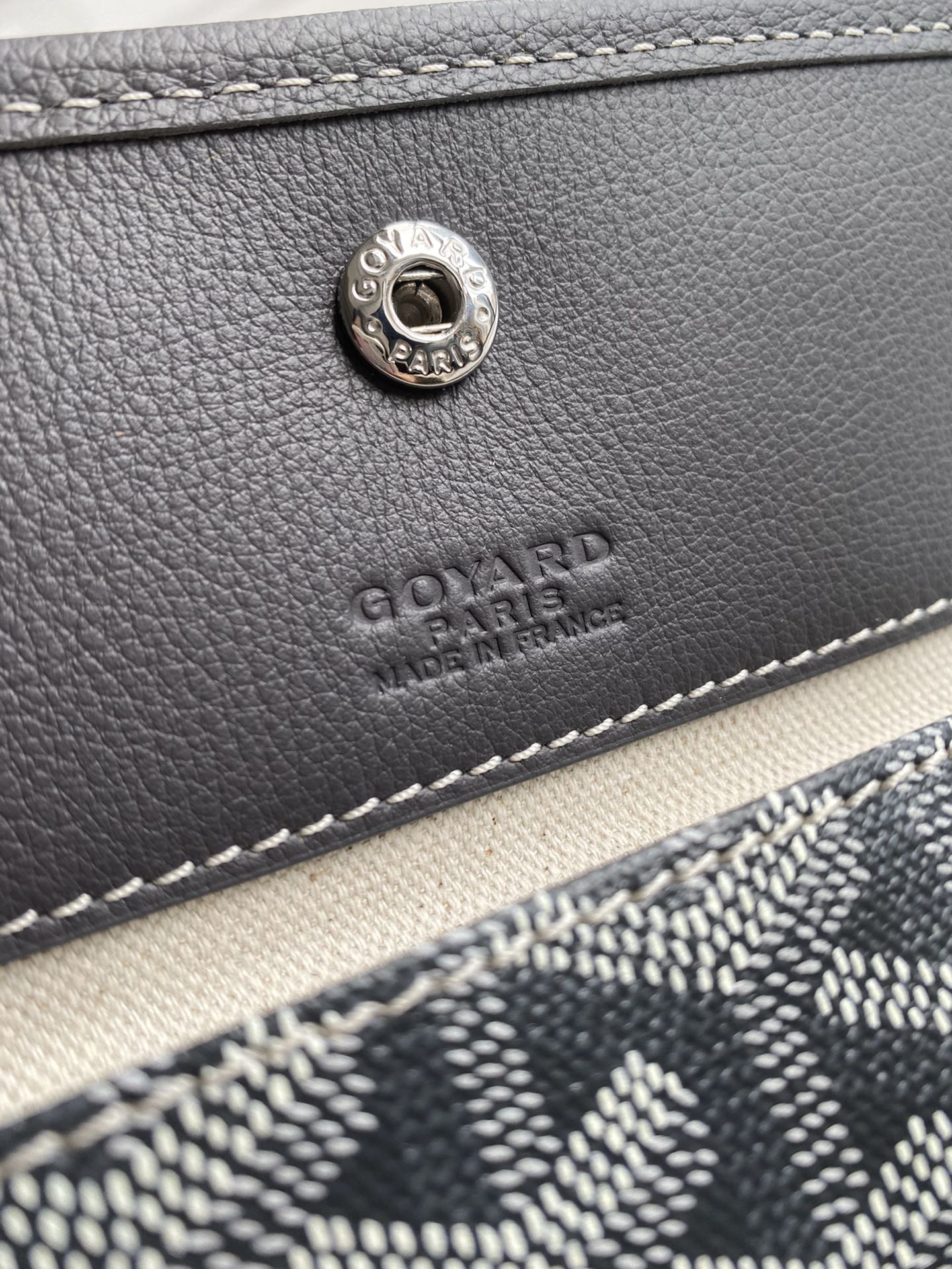  戈雅 GOYARD Bohème Hobo Y字老花满印抗压皮革手柄 帆布拼牛皮 腋下包子母包 单肩手提包 女款 