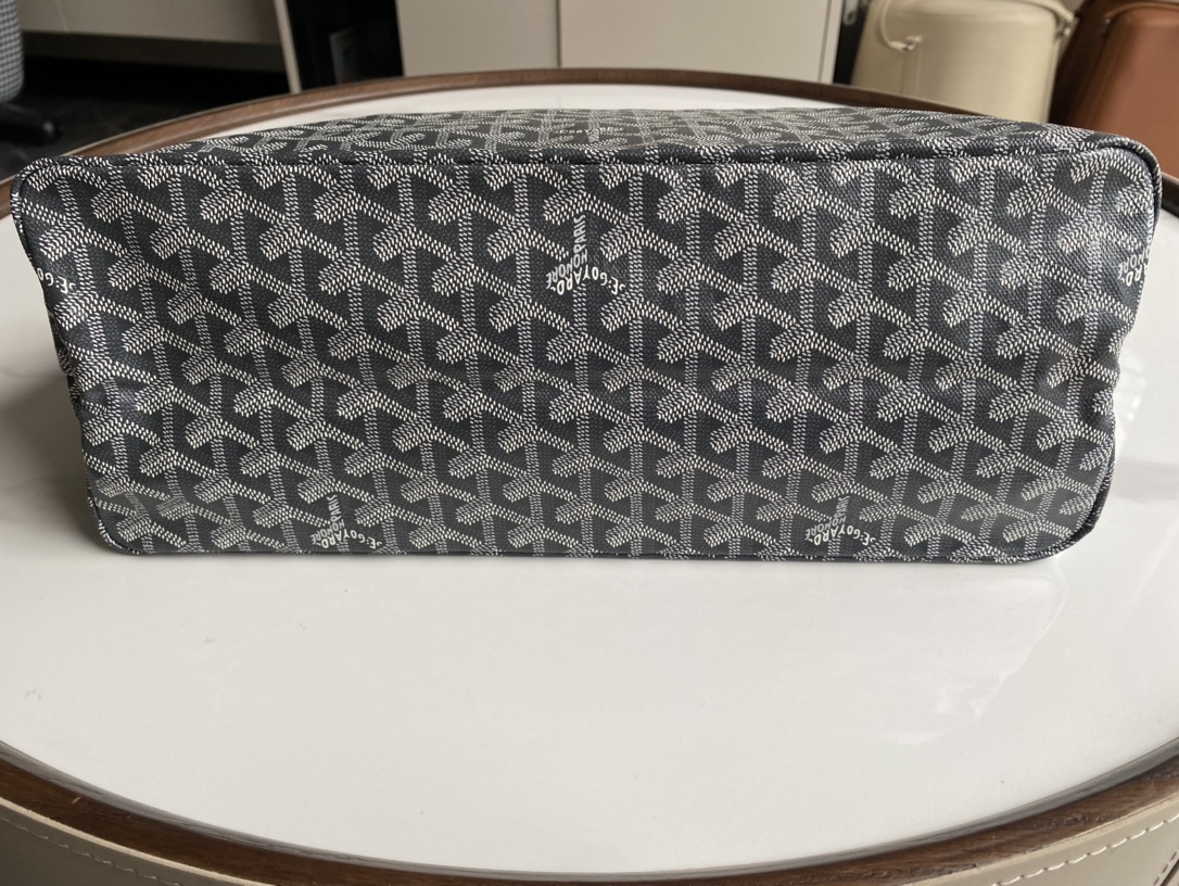  戈雅 GOYARD Bohème Hobo Y字老花满印抗压皮革手柄 帆布拼牛皮 腋下包子母包 单肩手提包 女款 