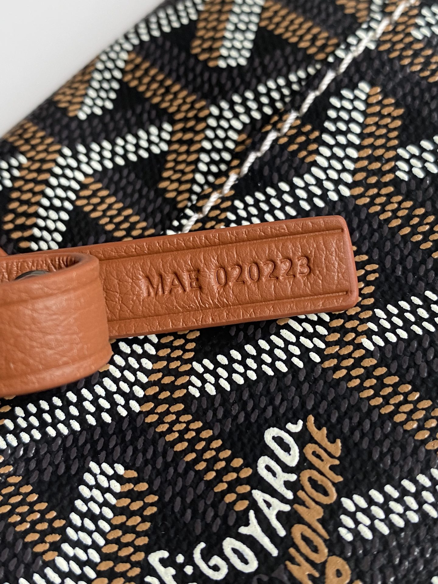  戈雅 GOYARD Bohème Hobo Y字老花满印抗压皮革手柄 帆布拼牛皮 腋下包子母包 单肩手提包 女款 