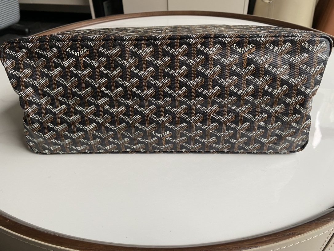  戈雅 GOYARD Bohème Hobo Y字老花满印抗压皮革手柄 帆布拼牛皮 腋下包子母包 单肩手提包 女款 