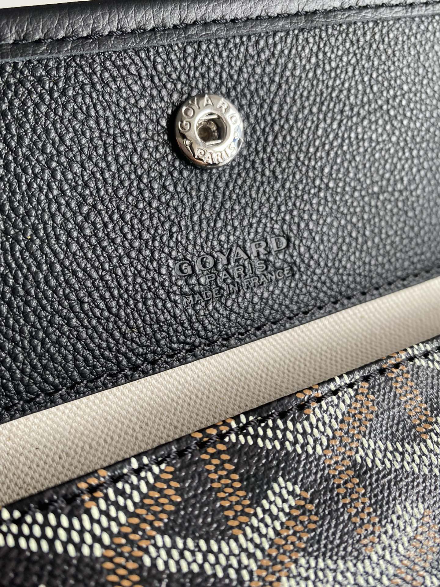  戈雅 GOYARD Bohème Hobo Y字老花满印抗压皮革手柄 帆布拼牛皮 腋下包子母包 单肩手提包 女款 