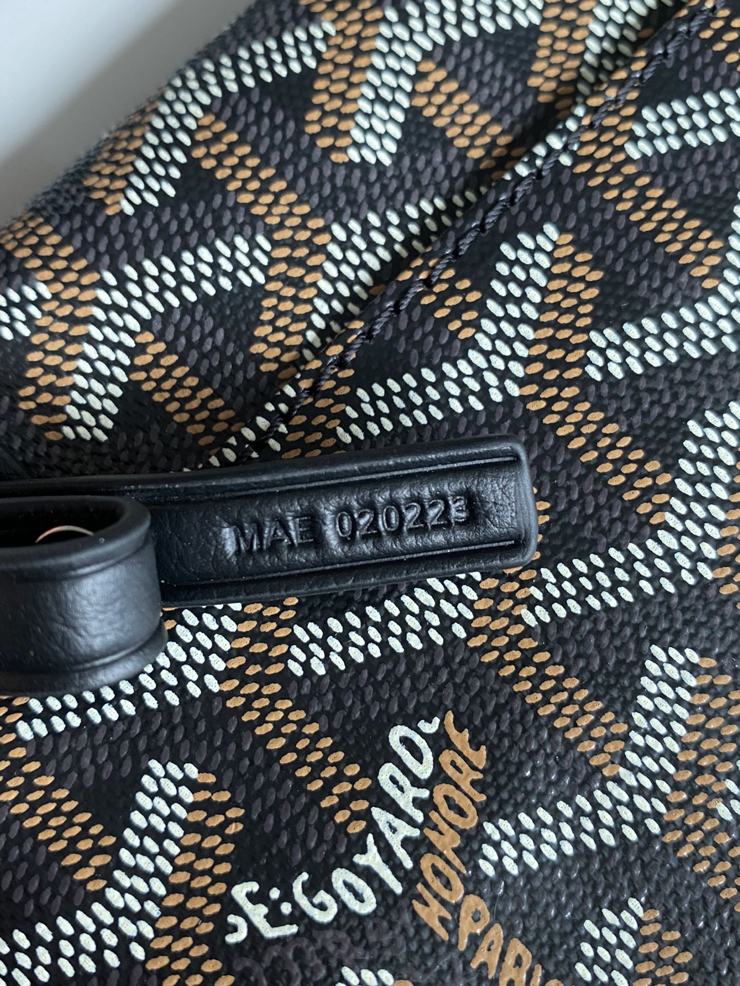  戈雅 GOYARD Bohème Hobo Y字老花满印抗压皮革手柄 帆布拼牛皮 腋下包子母包 单肩手提包 女款 