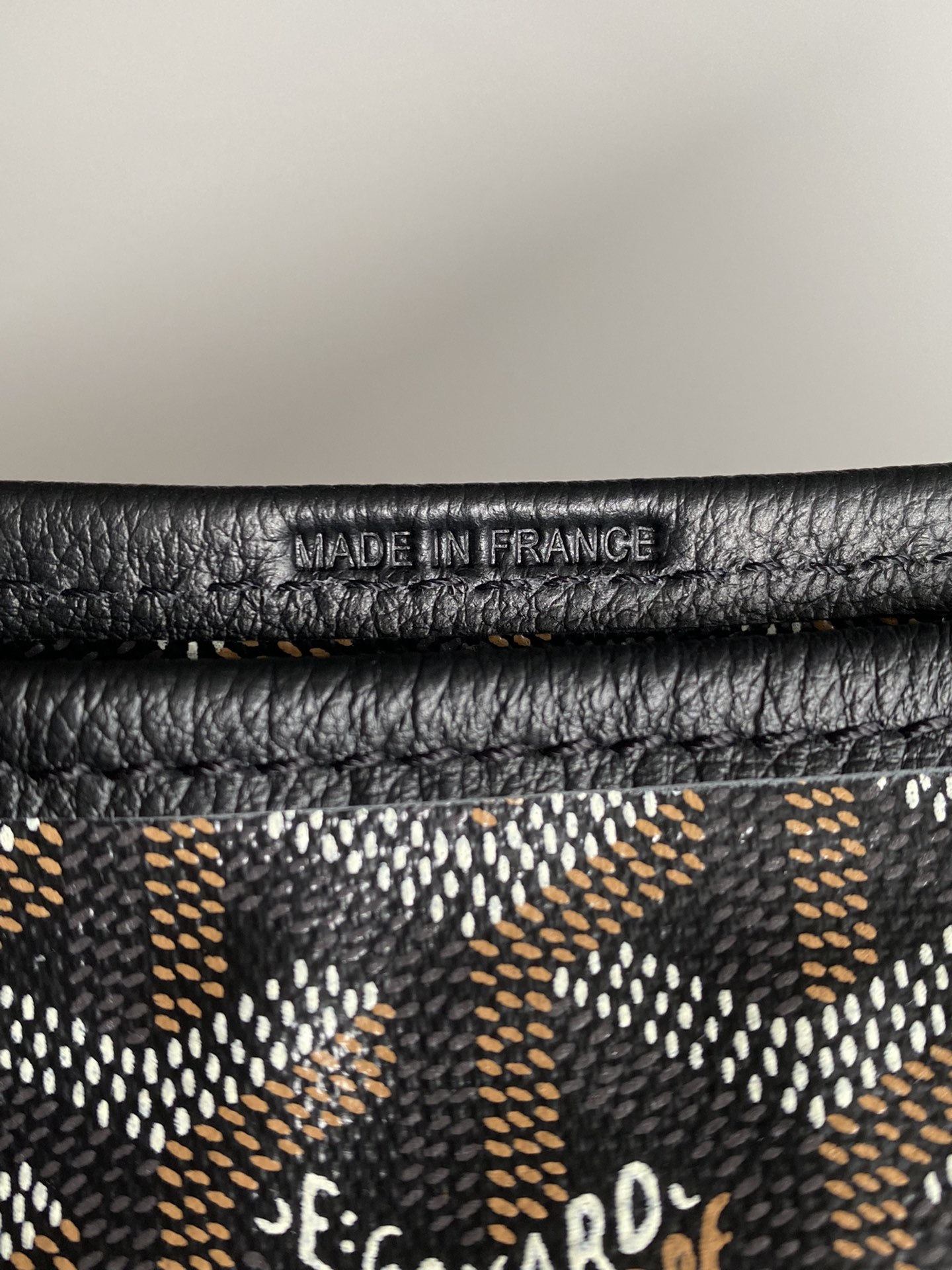  戈雅 GOYARD Bohème Hobo Y字老花满印抗压皮革手柄 帆布拼牛皮 腋下包子母包 单肩手提包 女款 