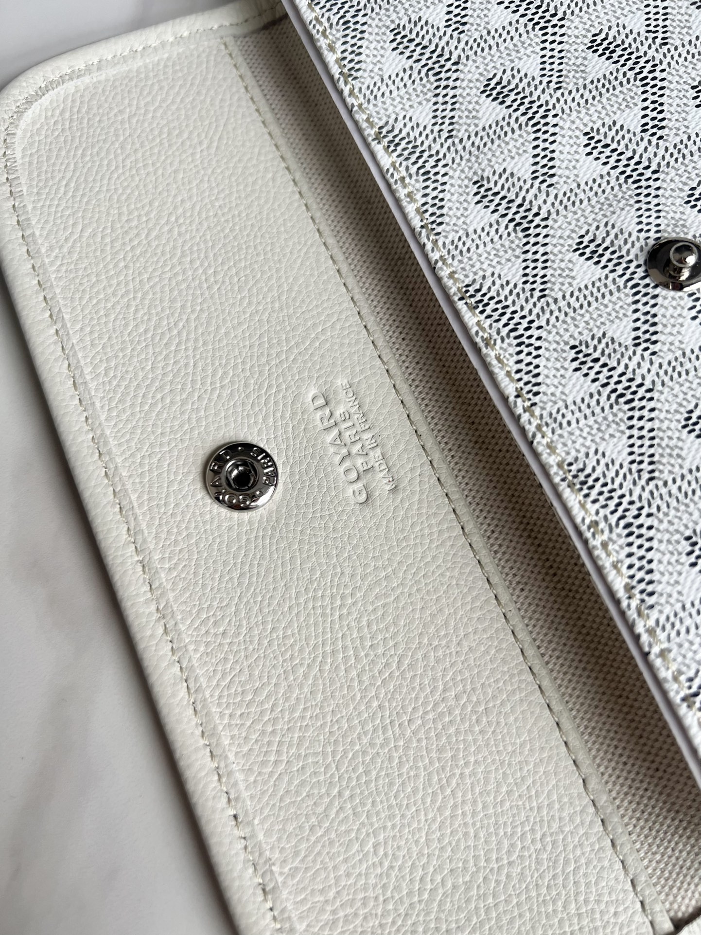  戈雅 GOYARD Bohème Hobo Y字老花满印抗压皮革手柄 帆布拼牛皮 腋下包子母包 单肩手提包 女款 