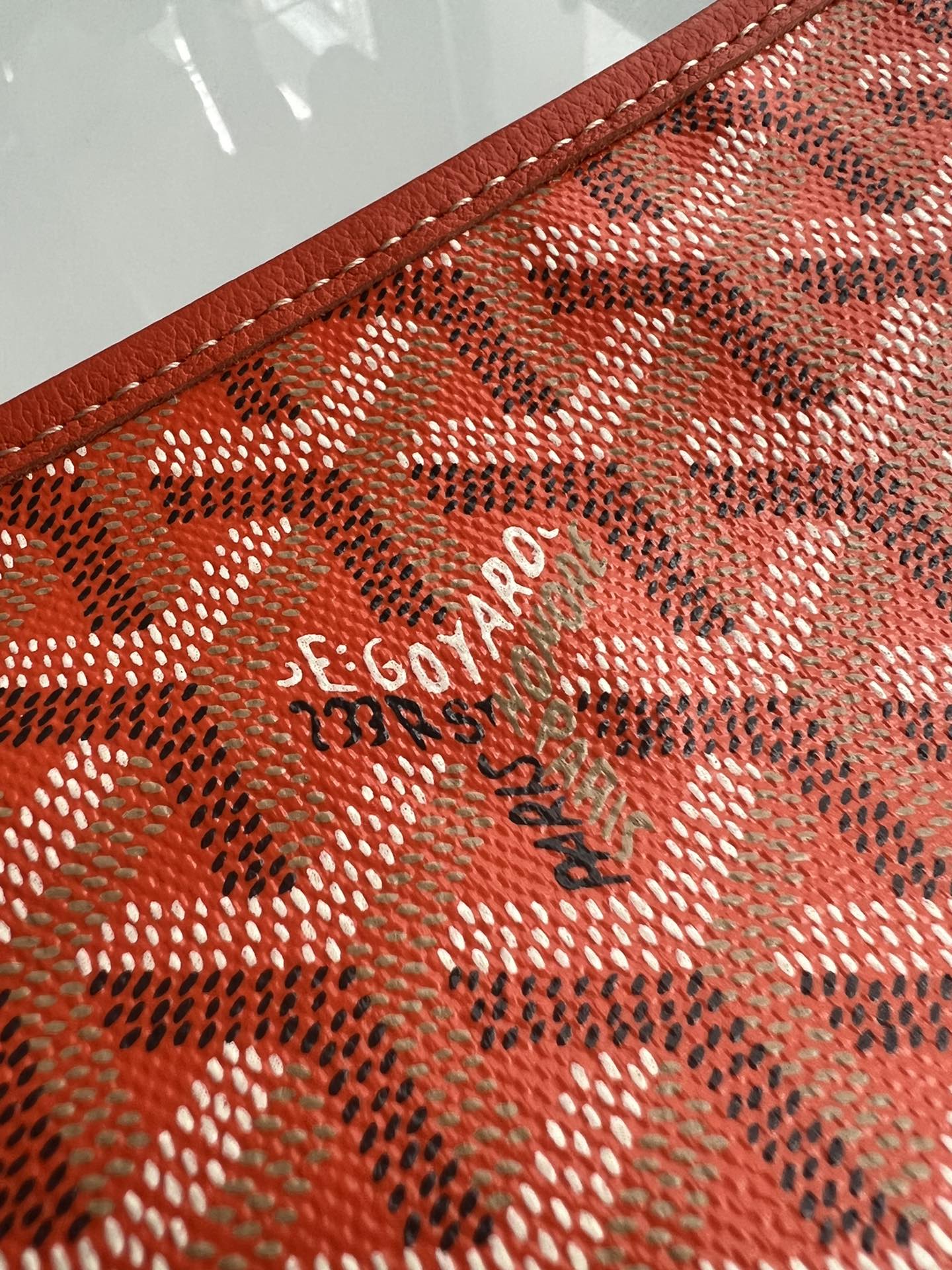  戈雅 GOYARD Bohème Hobo Y字老花满印抗压皮革手柄 帆布拼牛皮 腋下包子母包 单肩手提包 女款 