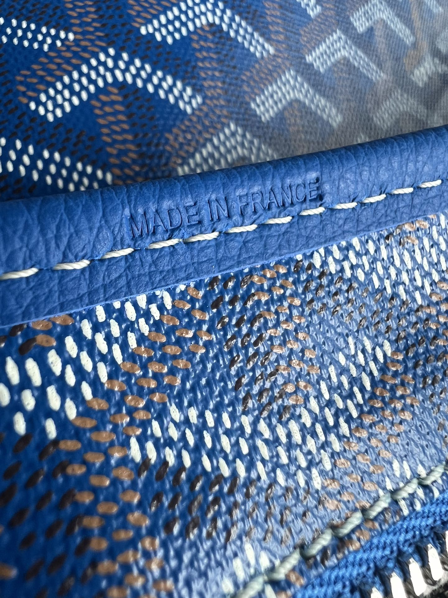  戈雅 GOYARD Bohème Hobo Y字老花满印抗压皮革手柄 帆布拼牛皮 腋下包子母包 单肩手提包 女款 