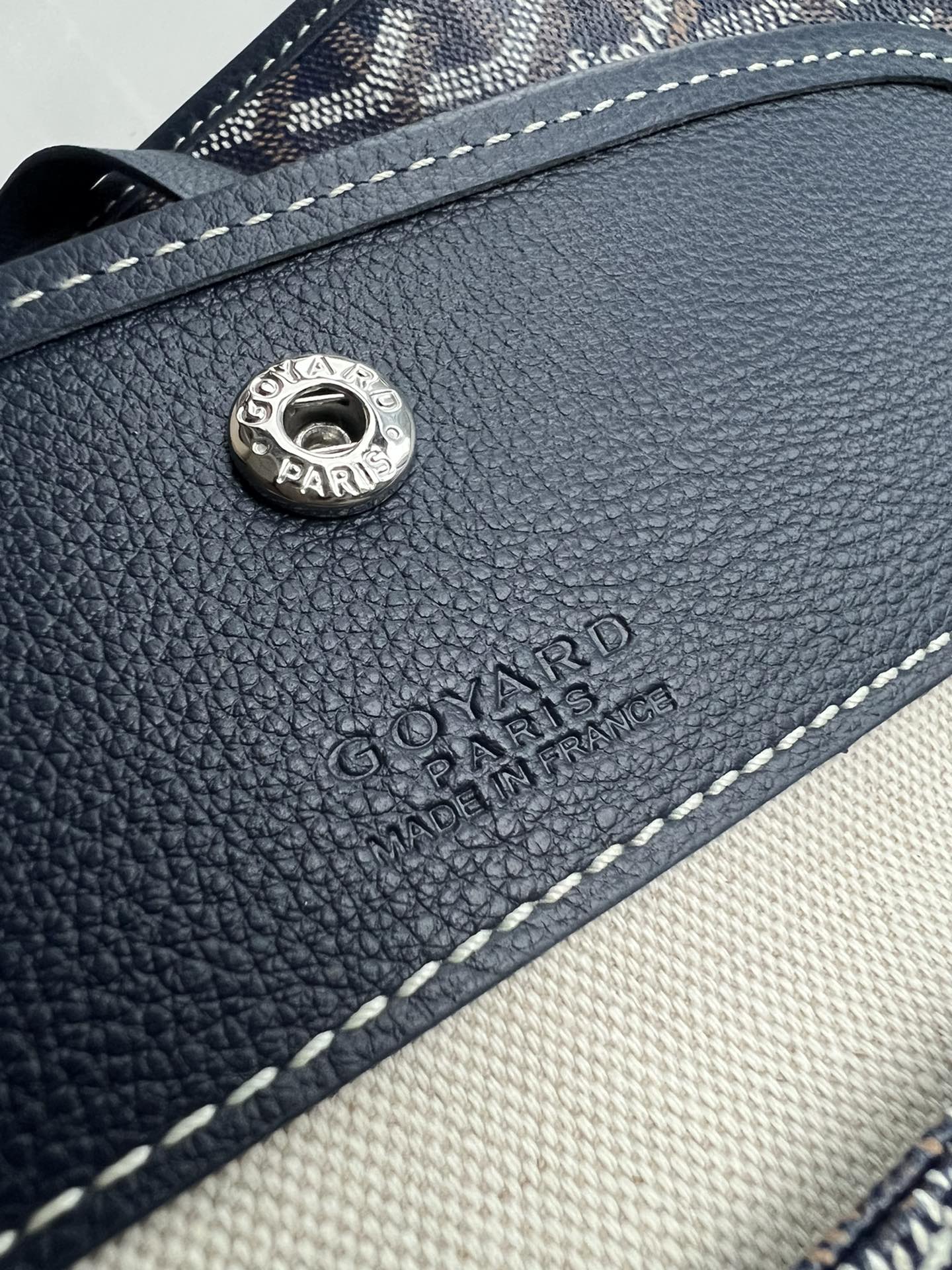  戈雅 GOYARD Bohème Hobo Y字老花满印抗压皮革手柄 帆布拼牛皮 腋下包子母包 单肩手提包 女款 