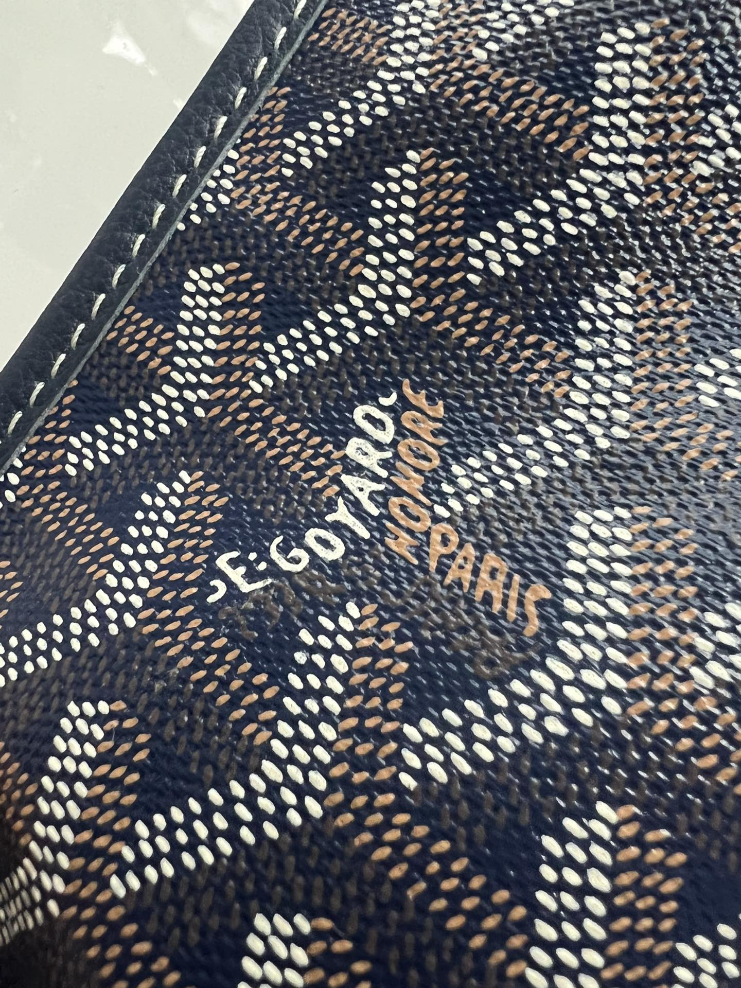  戈雅 GOYARD Bohème Hobo Y字老花满印抗压皮革手柄 帆布拼牛皮 腋下包子母包 单肩手提包 女款 