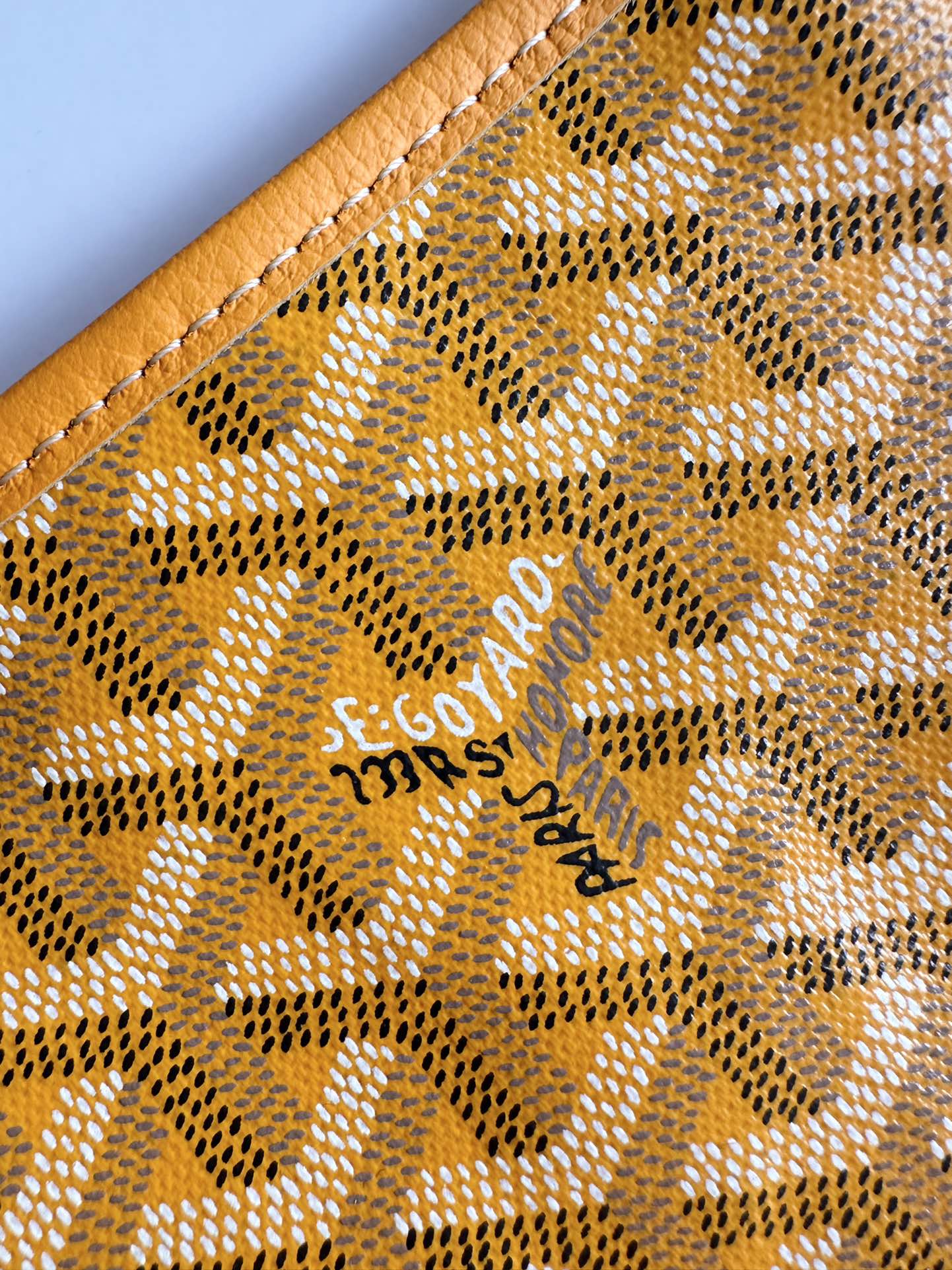  戈雅 GOYARD Bohème Hobo Y字老花满印抗压皮革手柄 帆布拼牛皮 腋下包子母包 单肩手提包 女款 